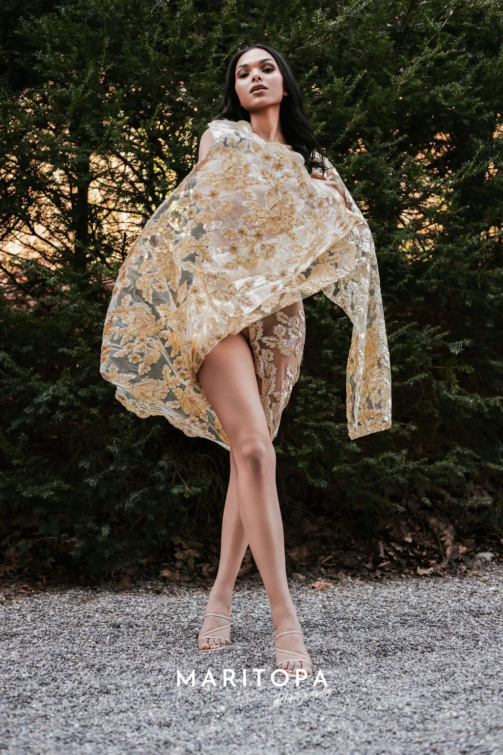 Modeling - Gold Dress.JPG