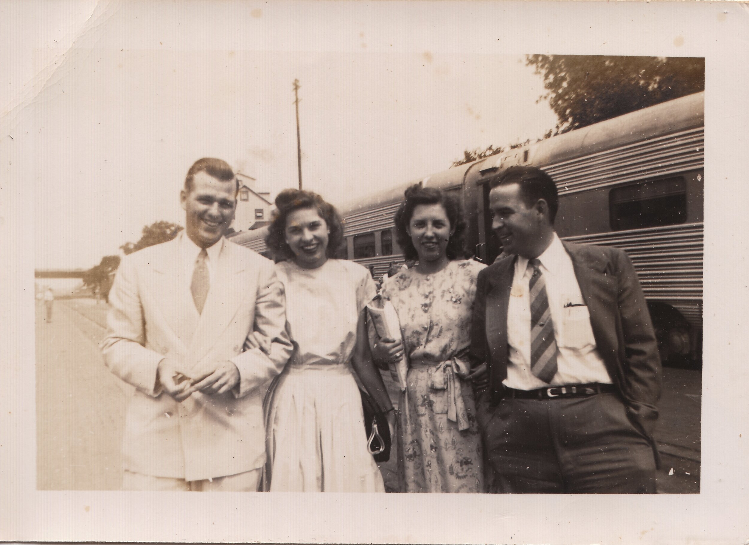 Kenneth, Velma, Geraldine & Ray, 1947