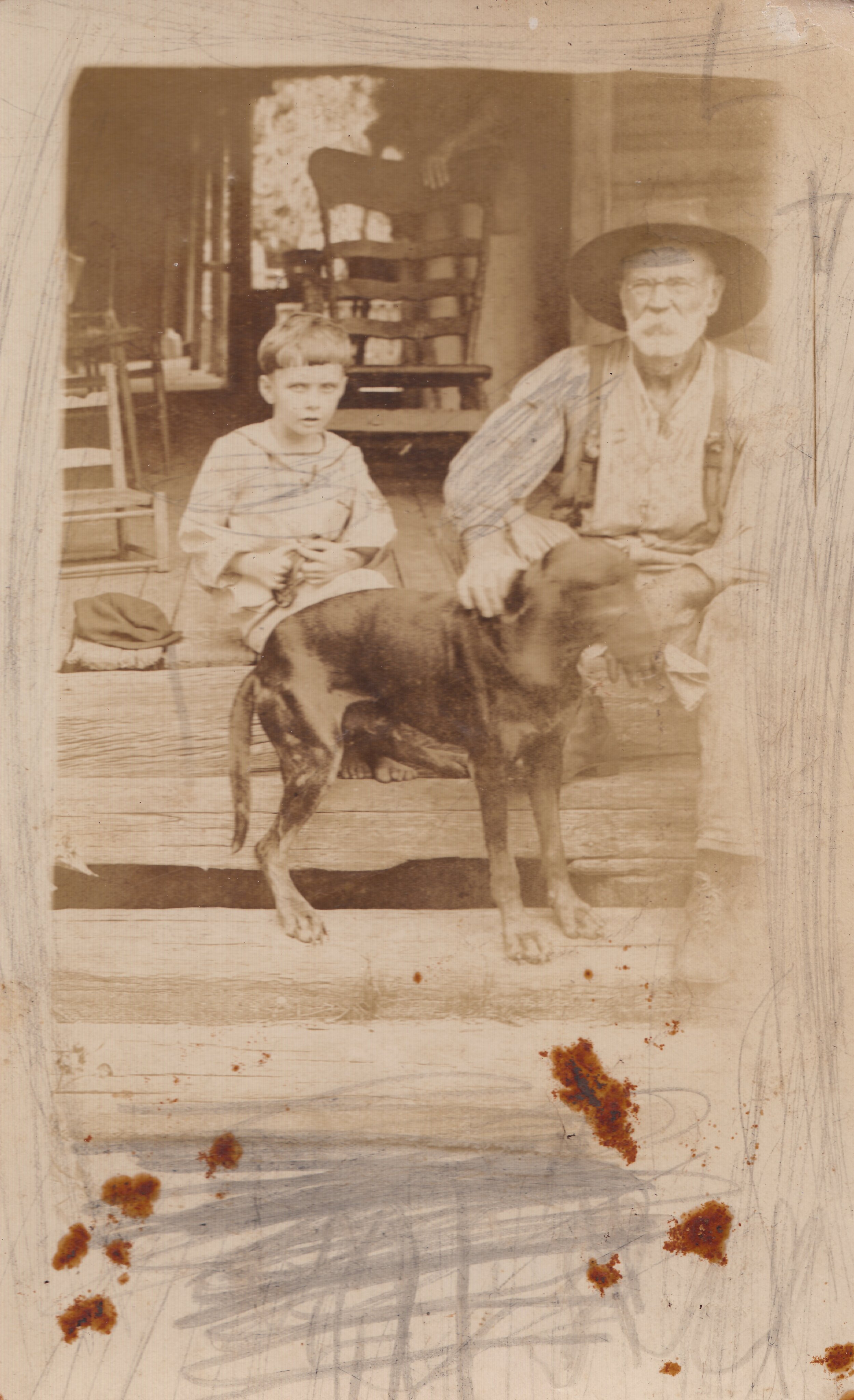 George Washington Roberts & unknown child, 1930s'