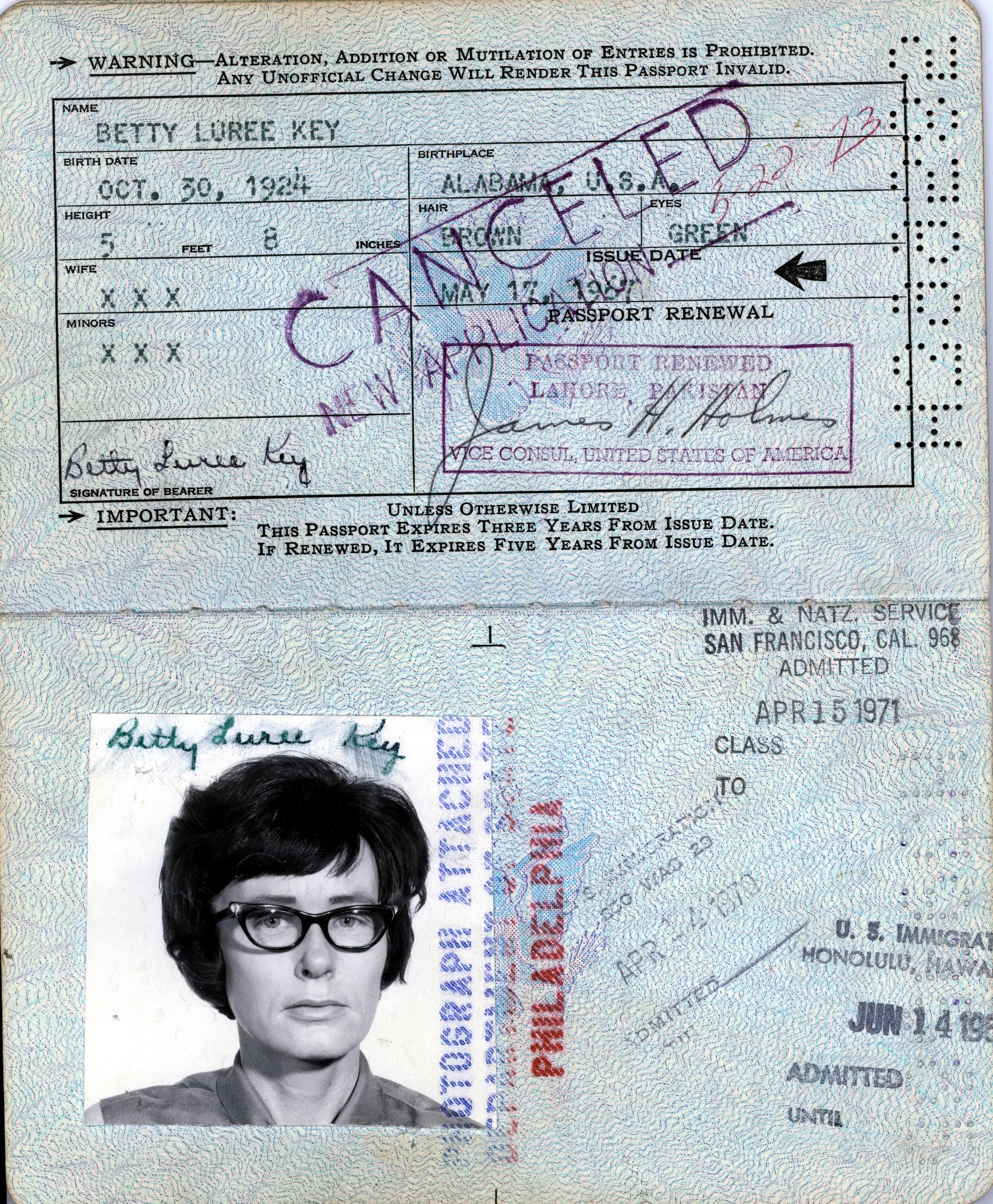 Passport, 1973
