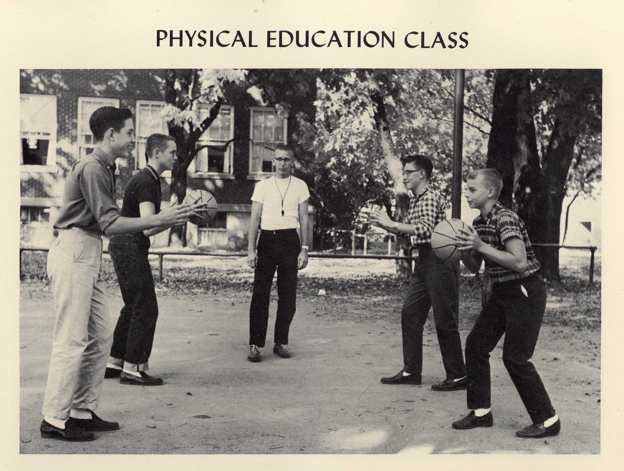 Gerald & Fellow P.E. Students, 1962