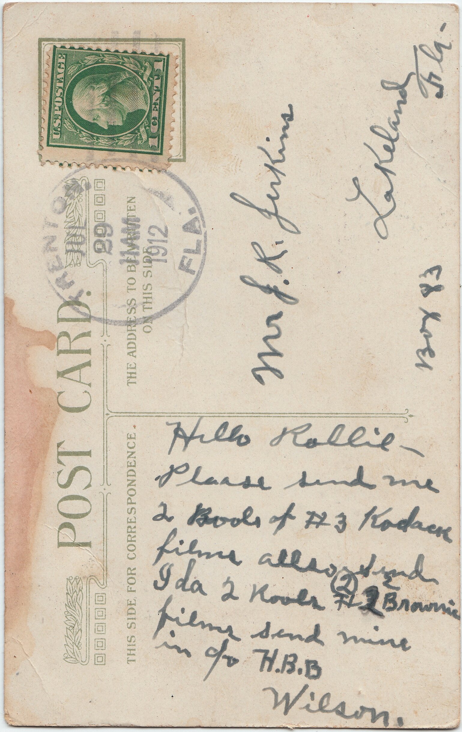 Postcard, 1912