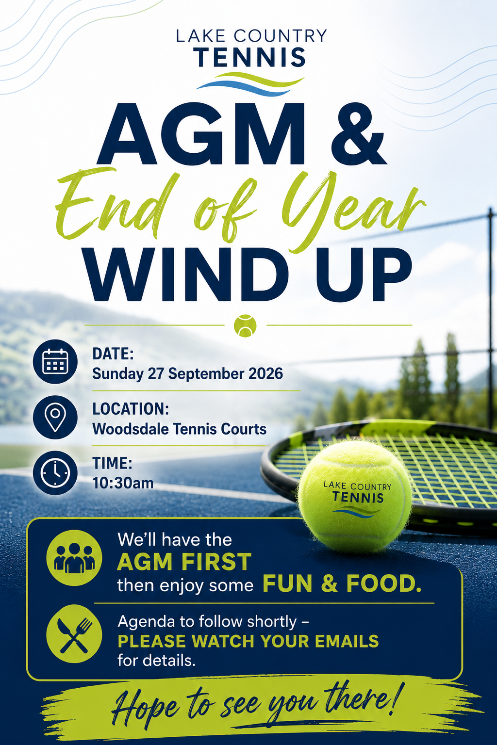 AGM and End of Season Wind Up
