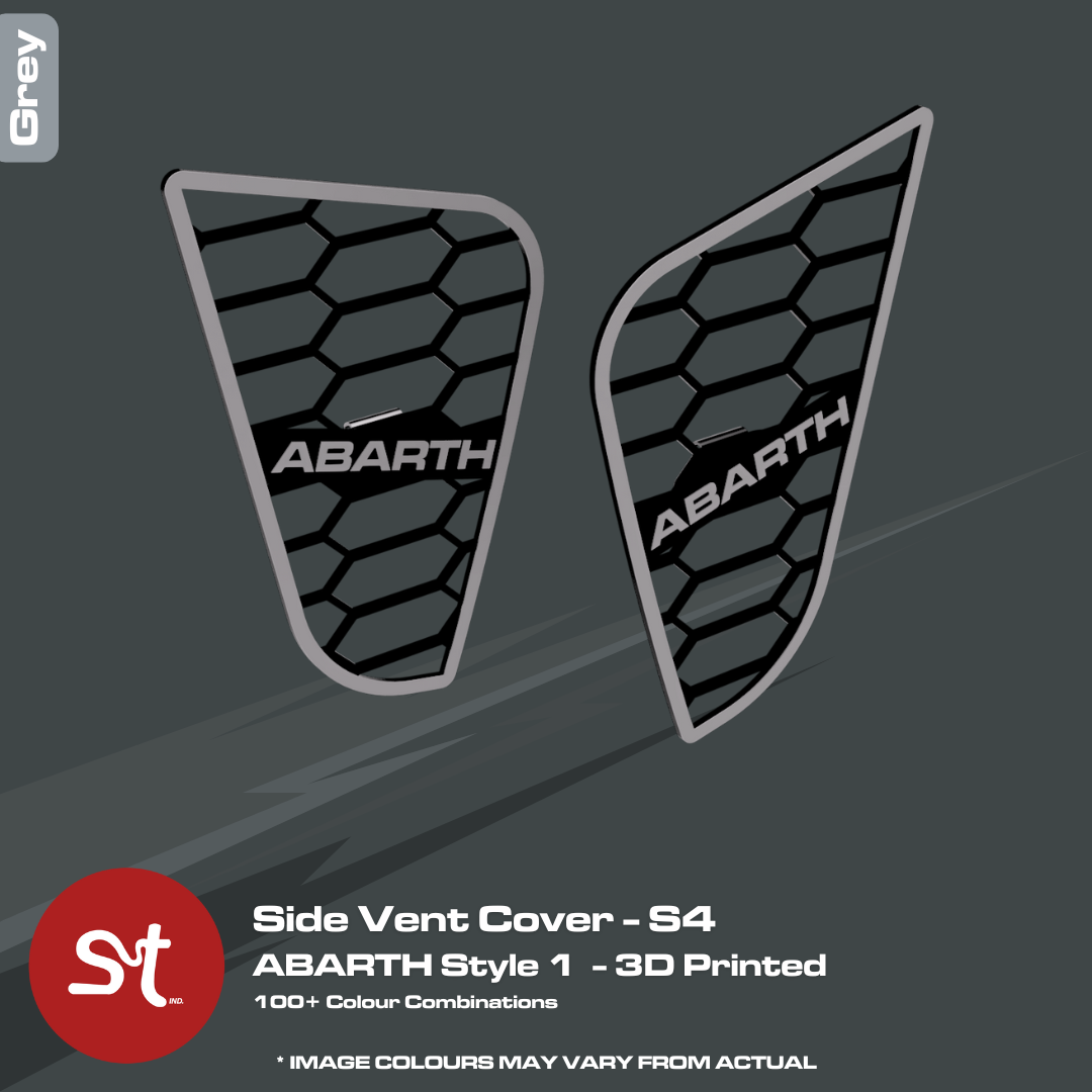 Side Vent Cover - S4 - ABARTH Style 1 - Grey-Black - 1.png