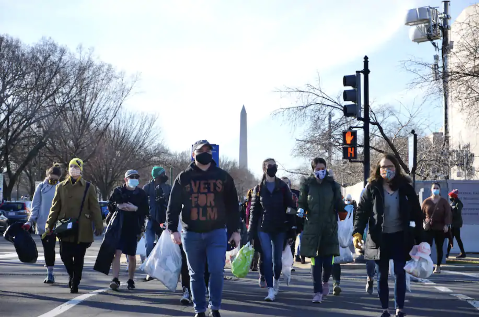 Upset by veterans who stormed the Capitol, these vets decided to clean up trash the mob left on the streets of D.C.