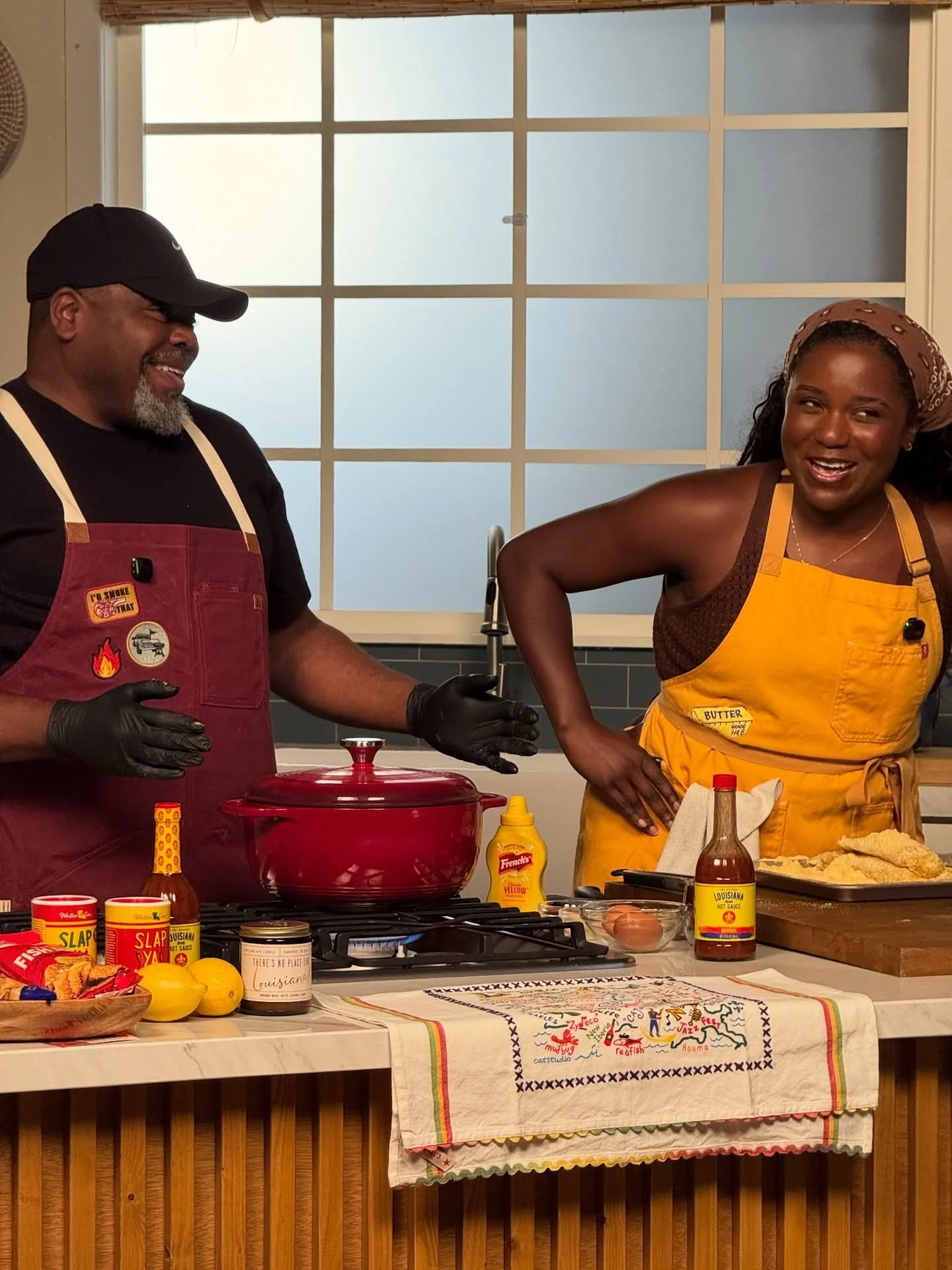 This is definitely a highlight of my year. I&rsquo;ve been living in LA for almost 8 years, and my Daddy finally came out to visit me last month! And, I got to include him into what I do everyday. We co-hosted his first ever live cooking demo with @t