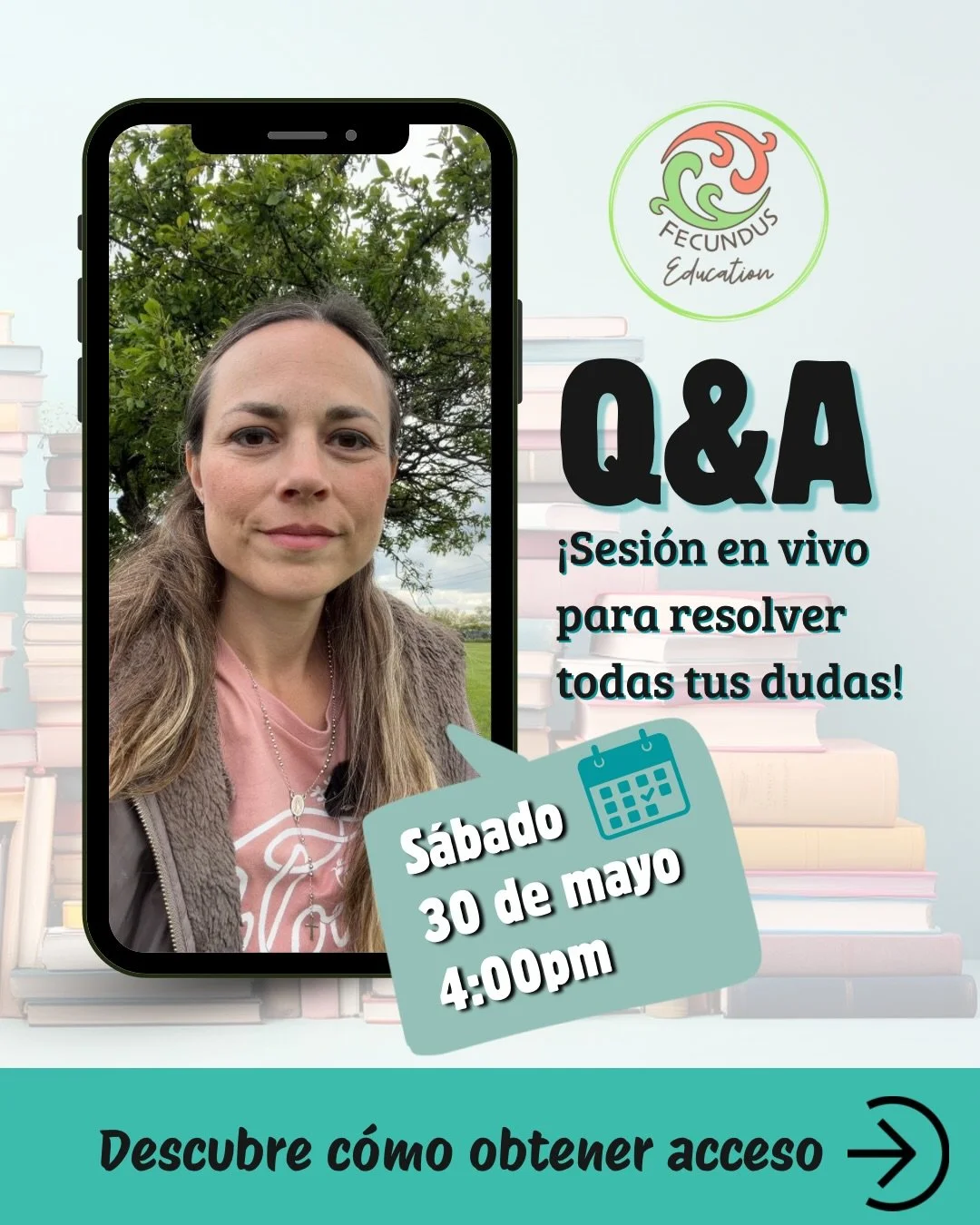 Reuni&oacute;n exclusiva para que resuelvas todas tus dudas sobre el Homeschool con Fecundus Education. 

Podr&aacute;s conocer de voz de la fundadora:
✅ Cu&aacute;ntas horas toma el homeschool
✅ C&oacute;mo se cubre el aspecto social de los hijos
✅ 