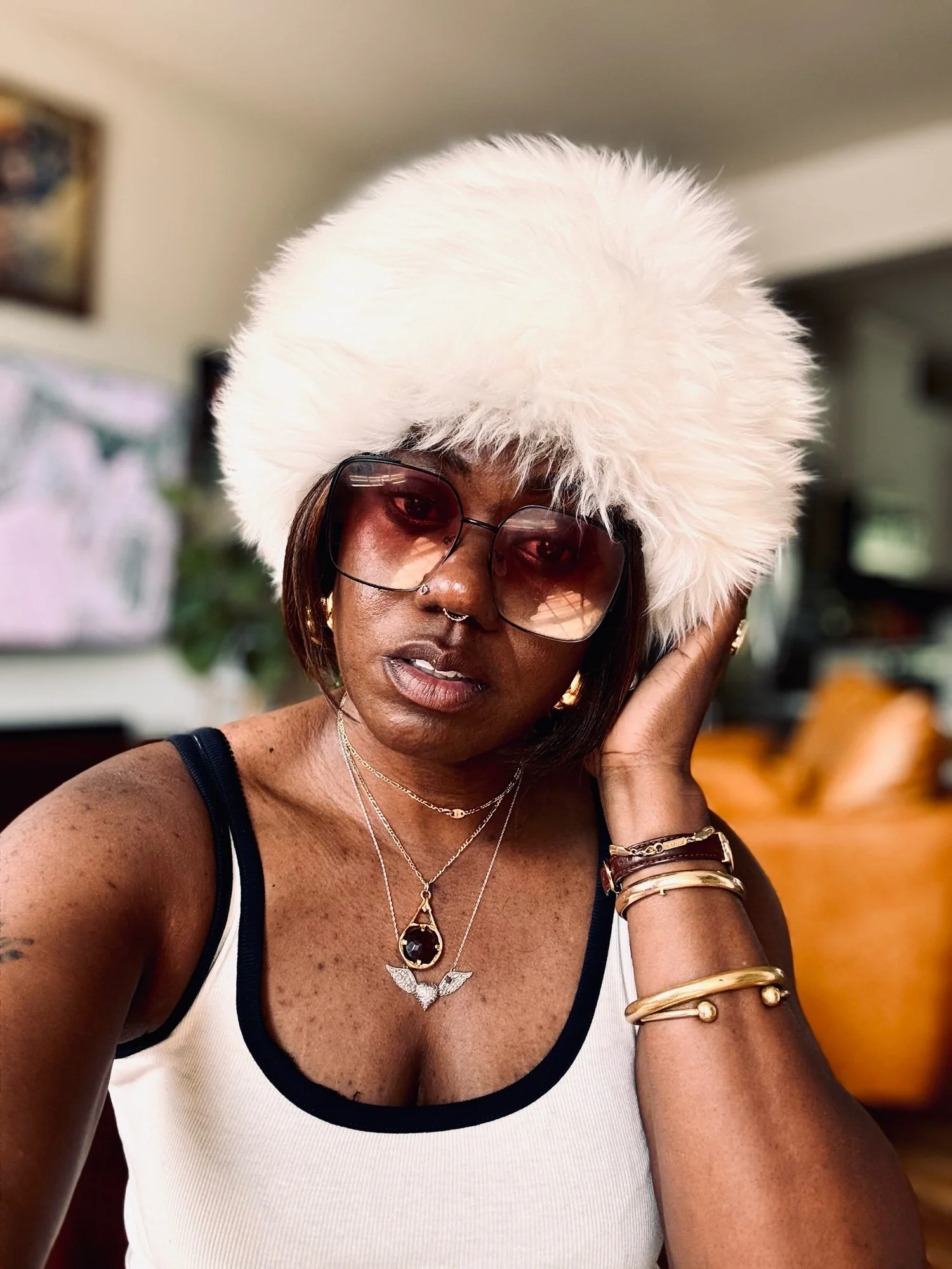 Tuscan Lamb Fur Hat — MY Thrift Fix display picture 1
