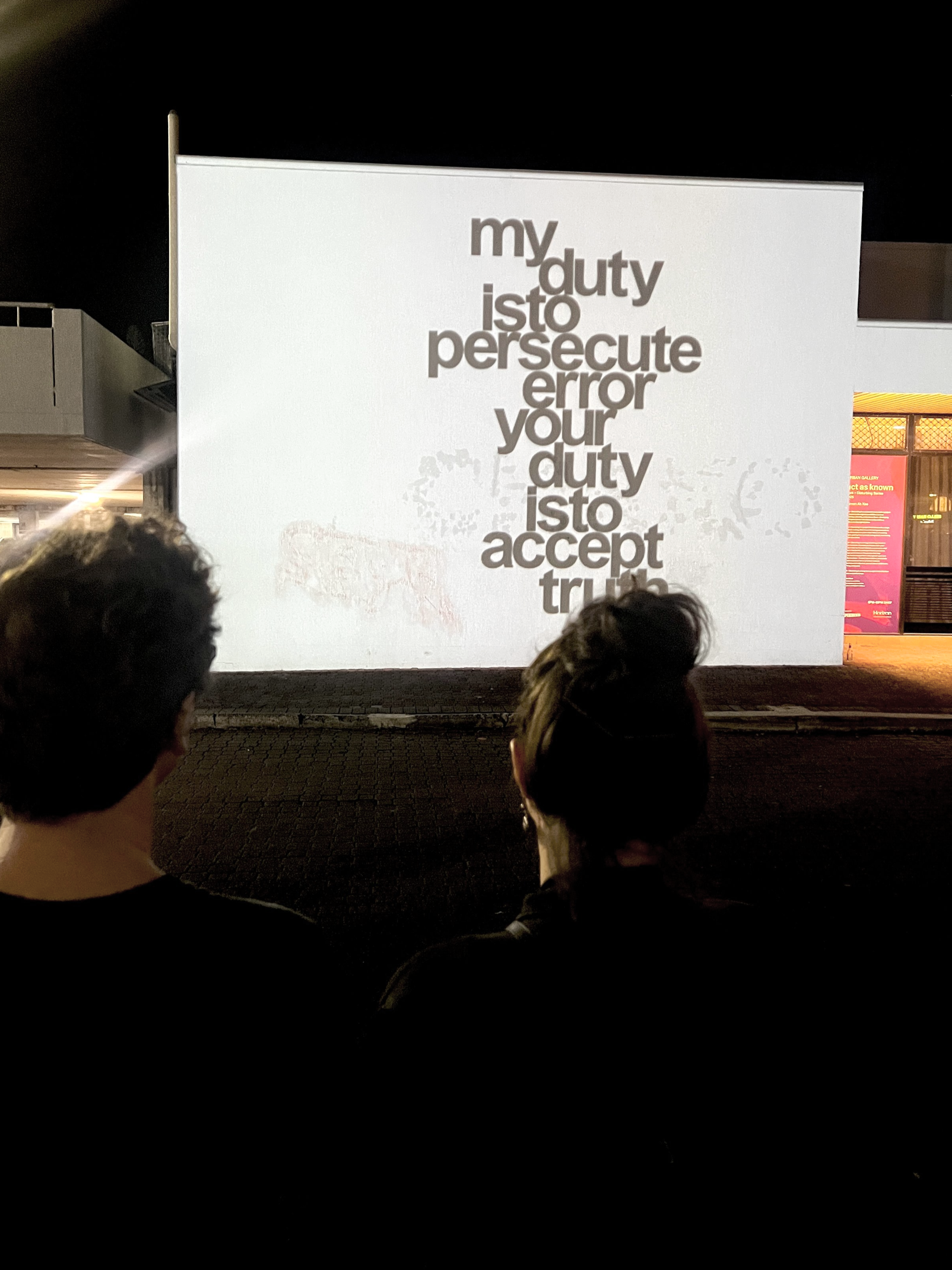 act as know by Vernon Ah Kee curated by Experimenta for Horizon 2025