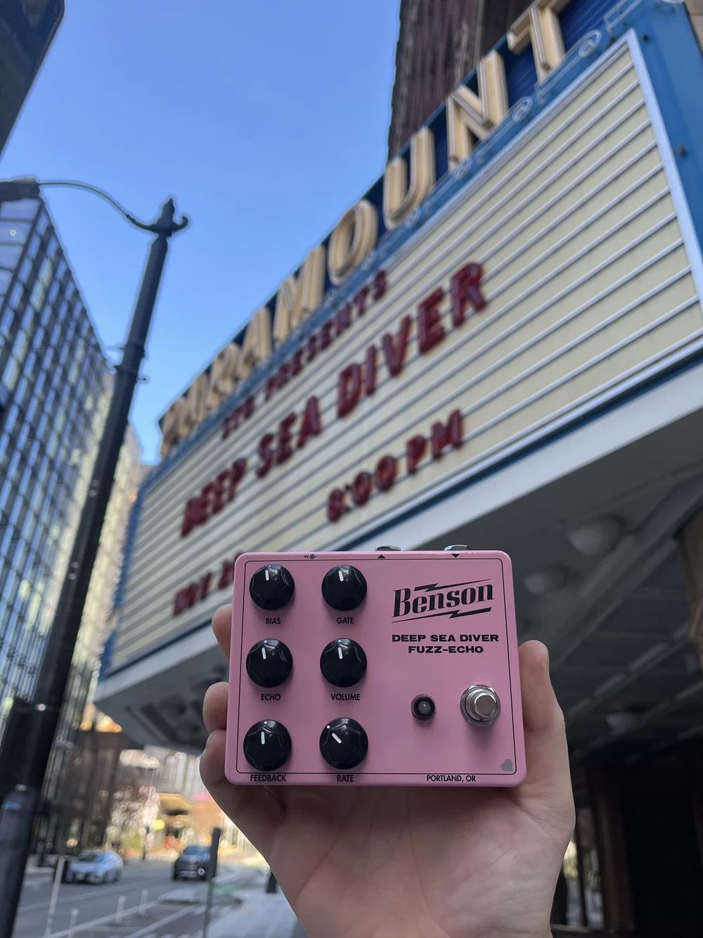BENSON X DSD FUZZ ECHO PEDAL *LIMITED EDITION PINK* — DEEP SEA DIVER