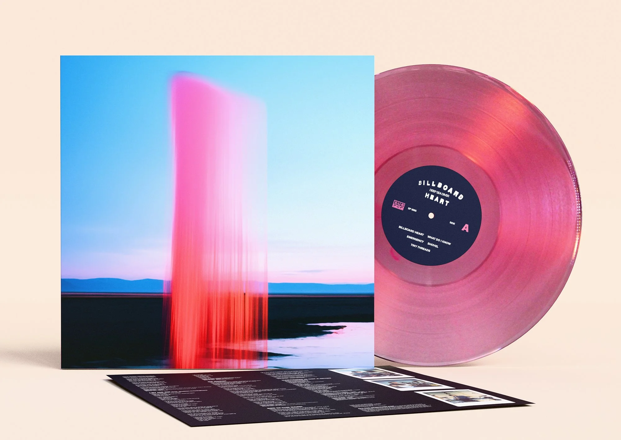 Billboard Heart LP Loser Edition Transparent Pink