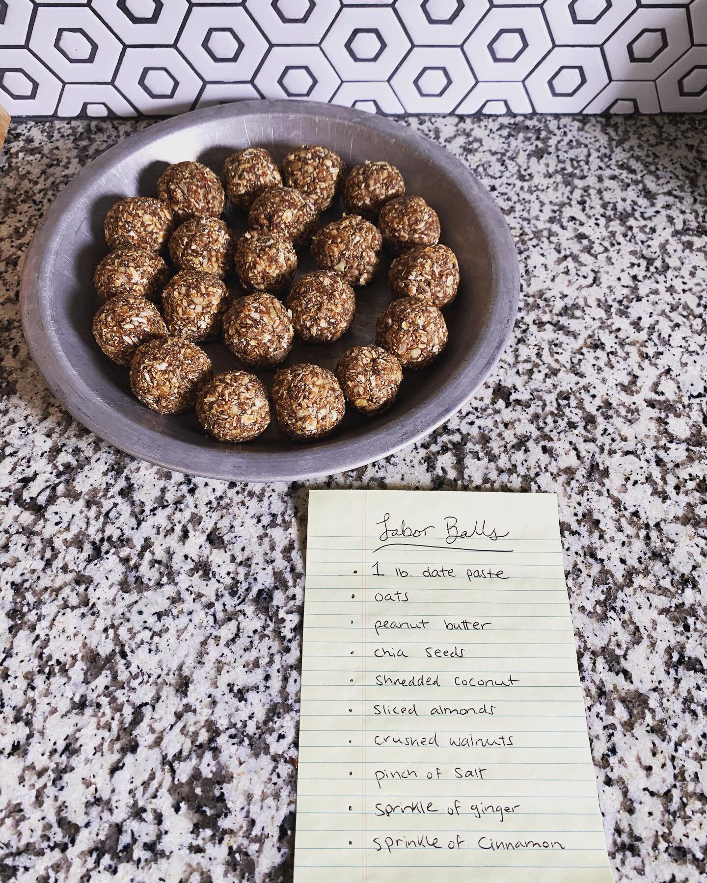 I&rsquo;ve been having fun experimenting with different energy balls for clients and these ones are a good variation. I didn&rsquo;t measure anything except the dates (a 1 lb container, pitted, 1/4 cup water in food processor or blender). Just measur