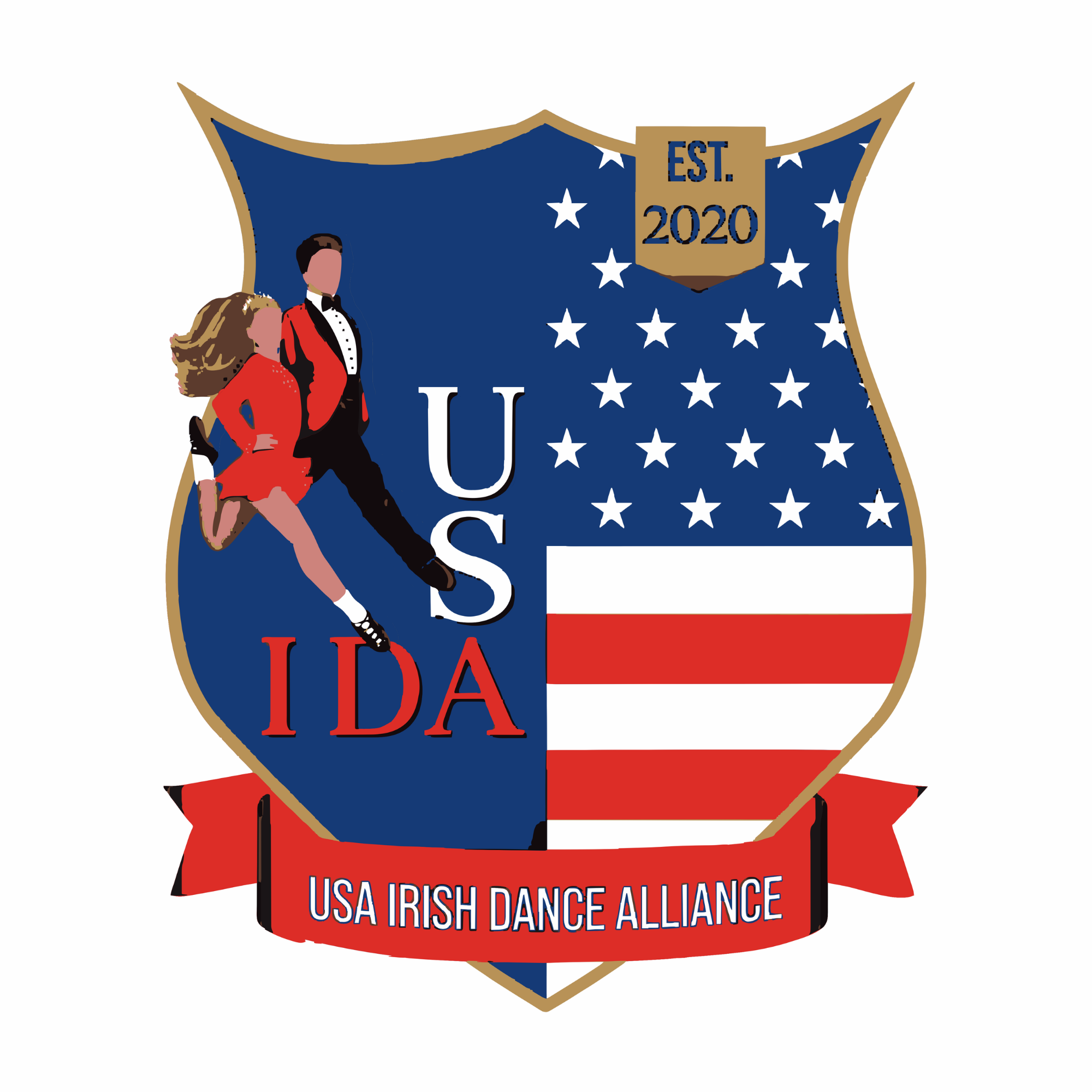 USA IDA flat logo for embroidery ONLY