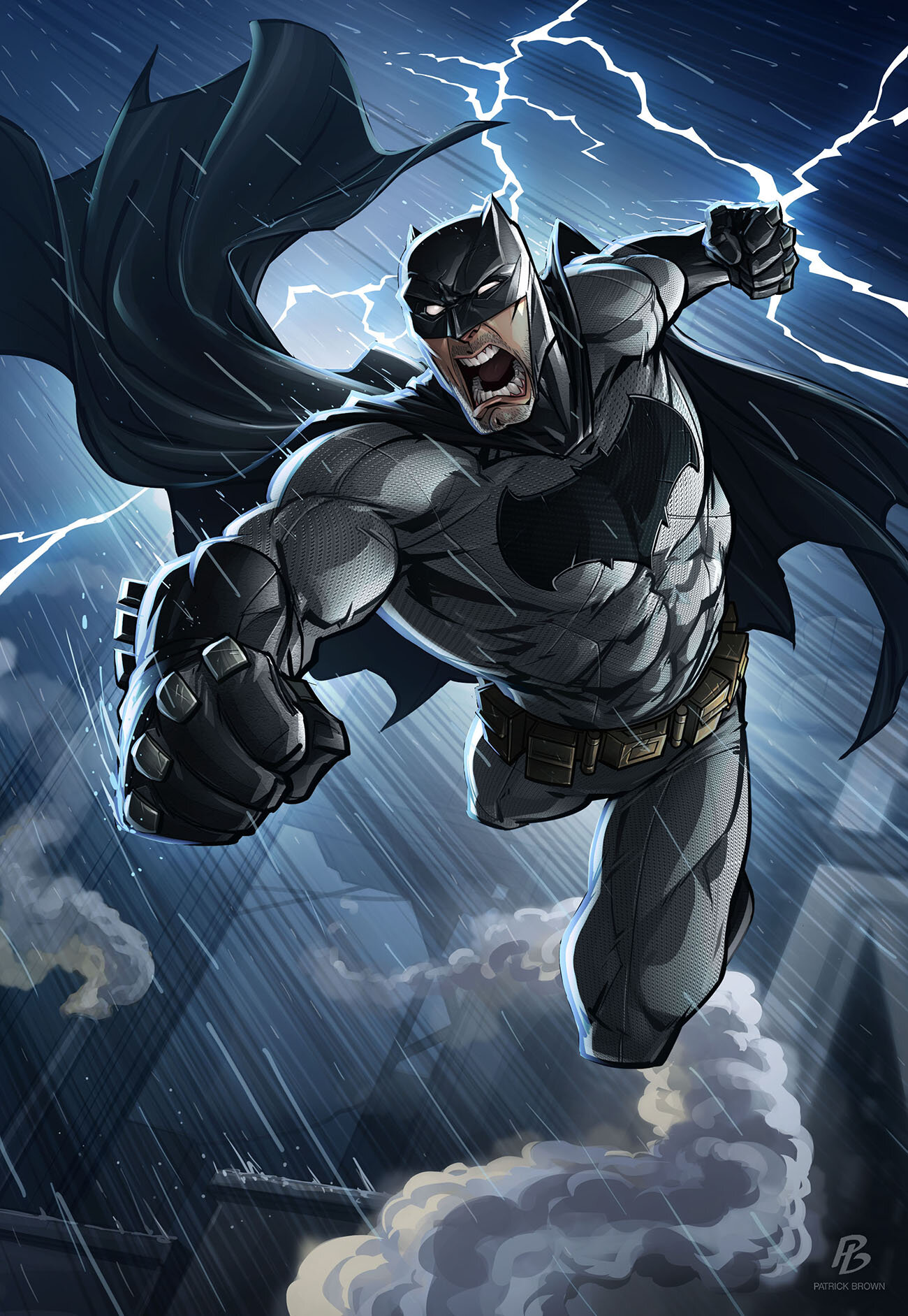Patrick Brown is creating Fan art  Patreon  Batman canvas art Batman  drawing Comic books art