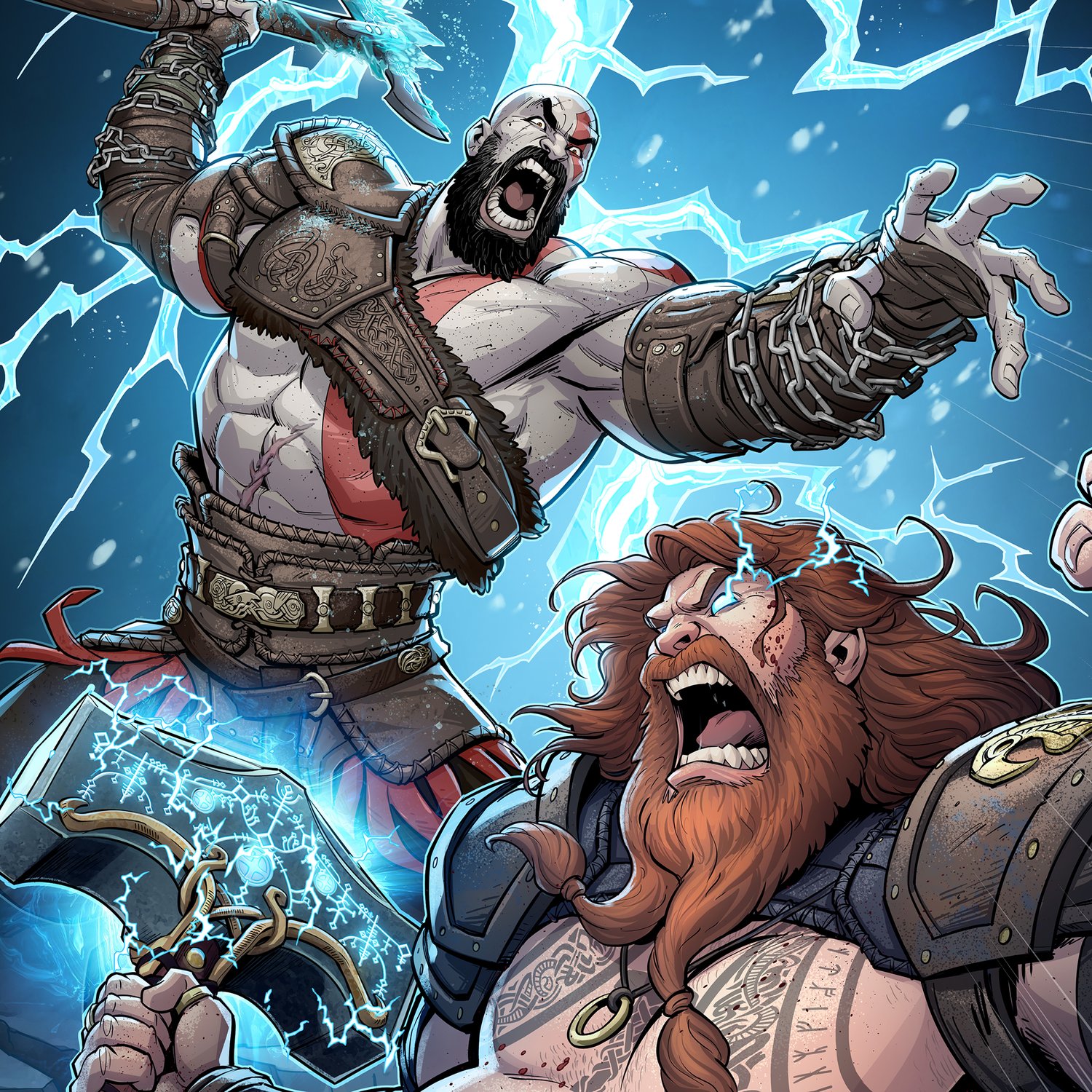 GOW 3 Kratos vs Ragnarok Thor - Battles - Comic Vine