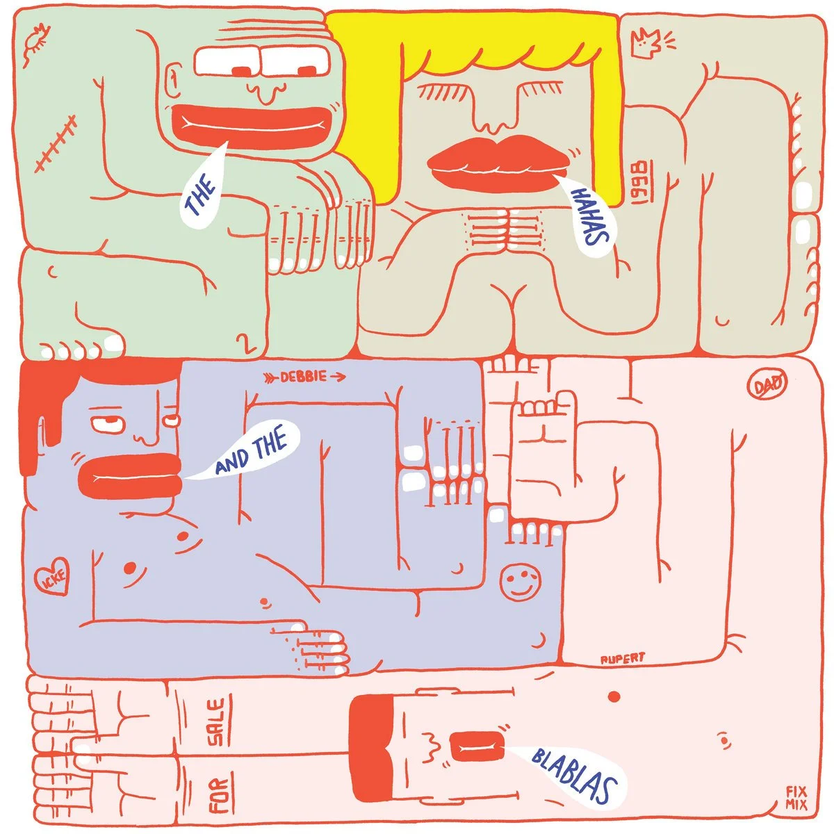 THE HAHAS AND THE BLABLAS - s/t - LP