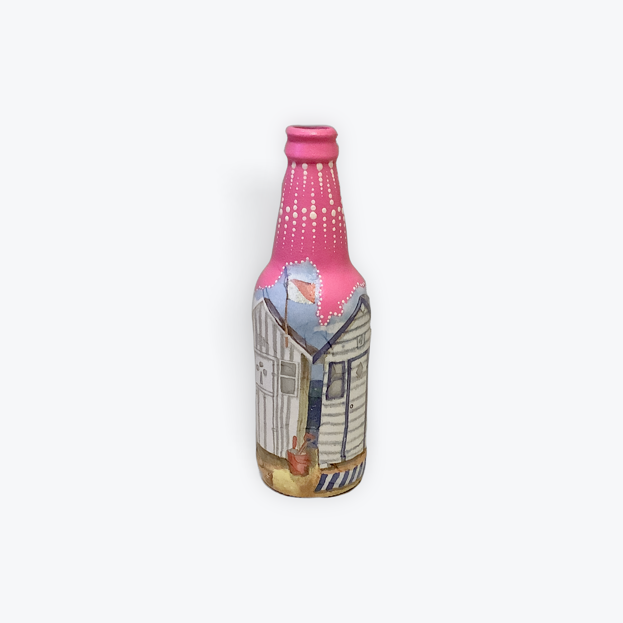 Decoupage Bottle Vases
