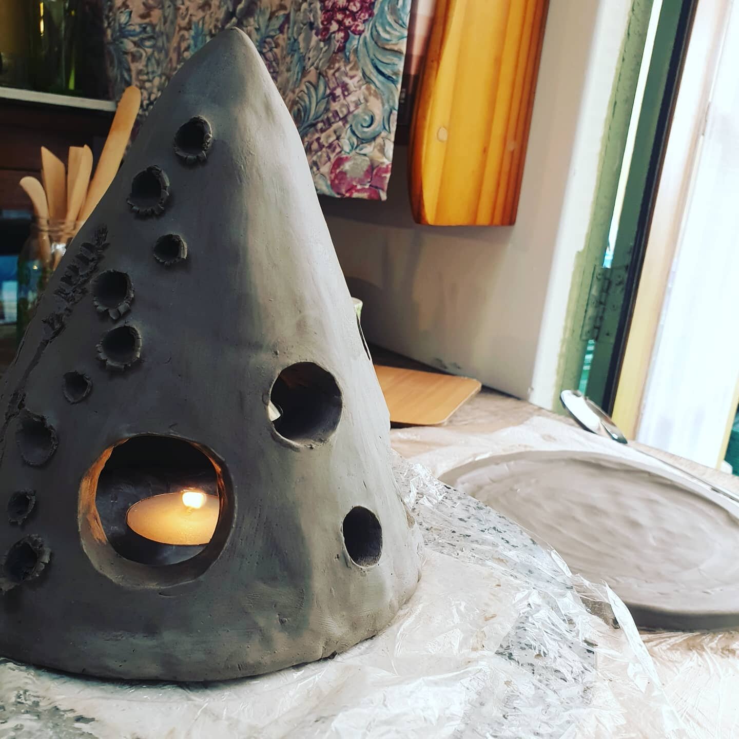 In preparation for my next blog on the mental health benefits of spending time working in and with nature, I've been making some pottery to fire in the ground in the traditional Janpanese raku style. 

After its dried for a week, I'll dig a pit and p