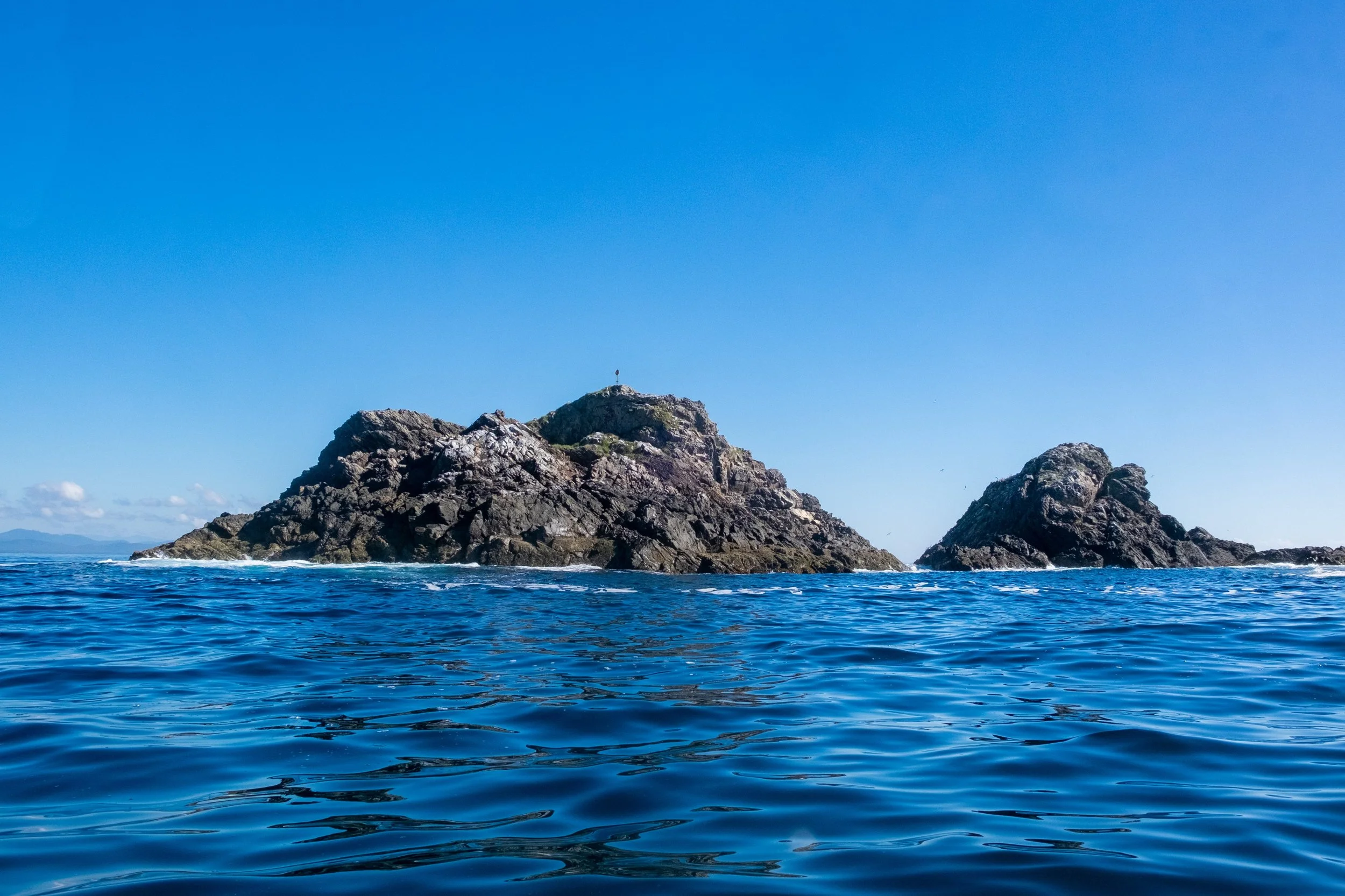 Under the rock in the bay