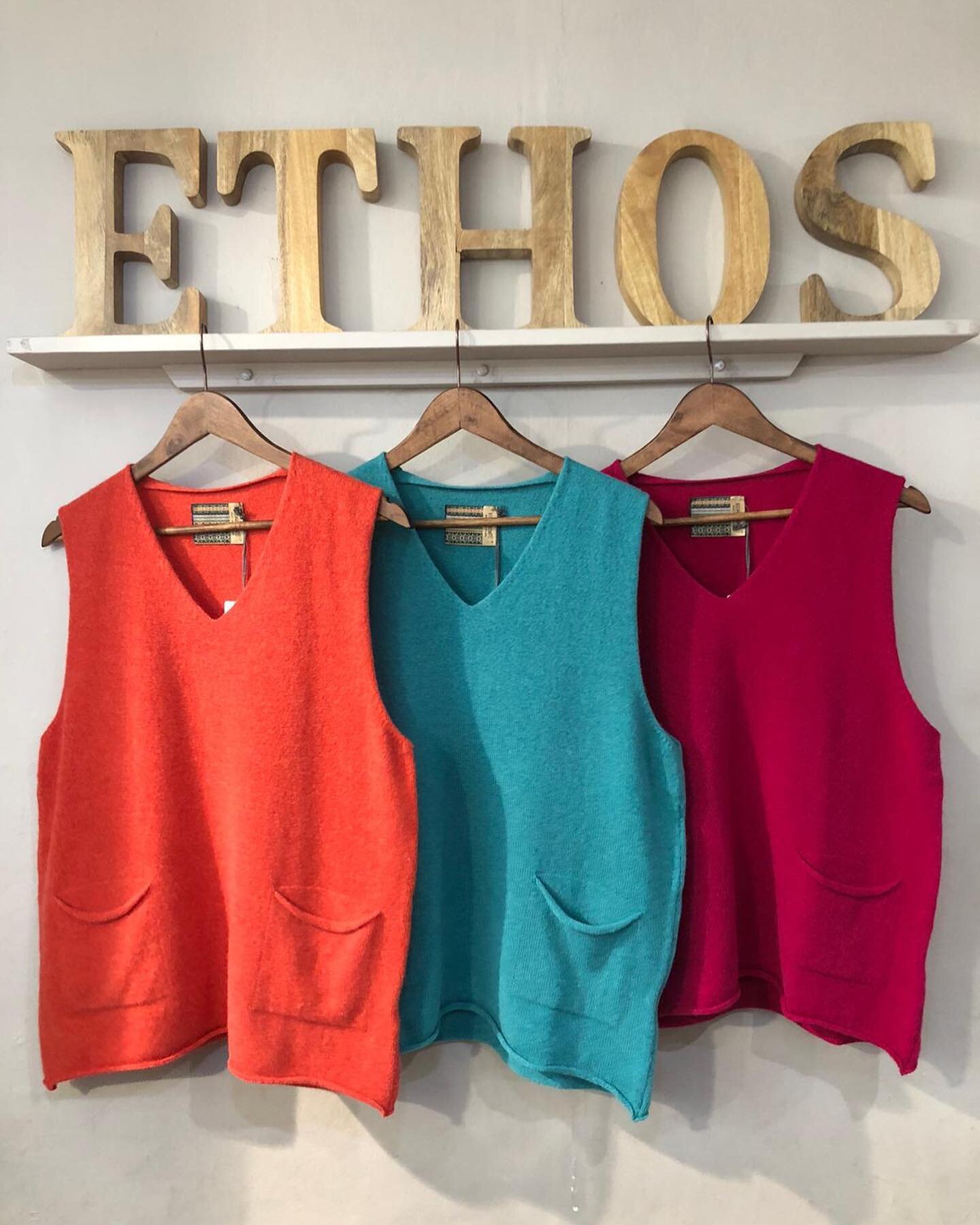 Eribe never disappoints! New in gorgeous tank tops - light but warm and incredibly soft. Deciding on the colour is the problem #eribe #tank top #vest #merino #loveledbury #ethosledbury