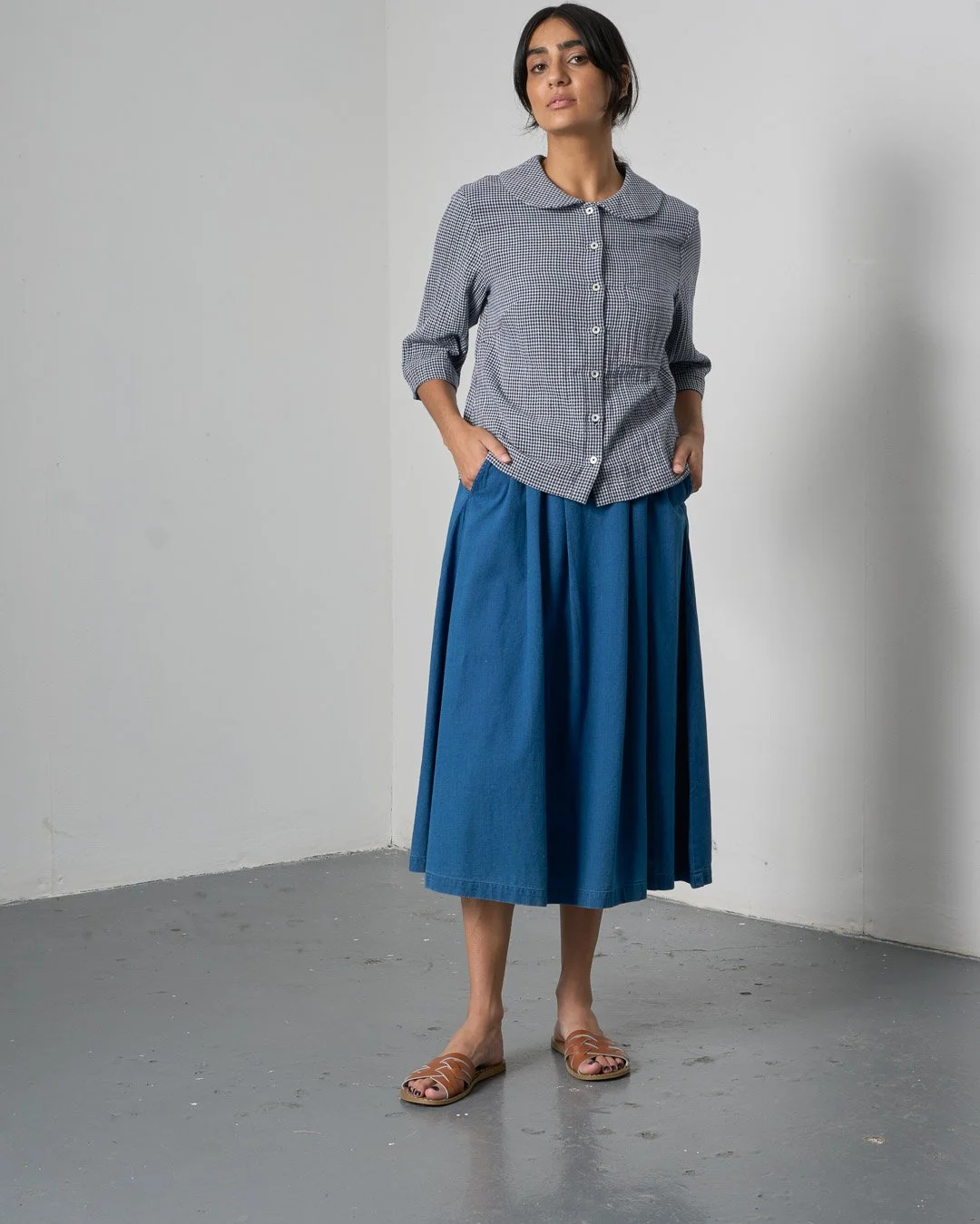 BIBICO Wander midi skirt - Denim