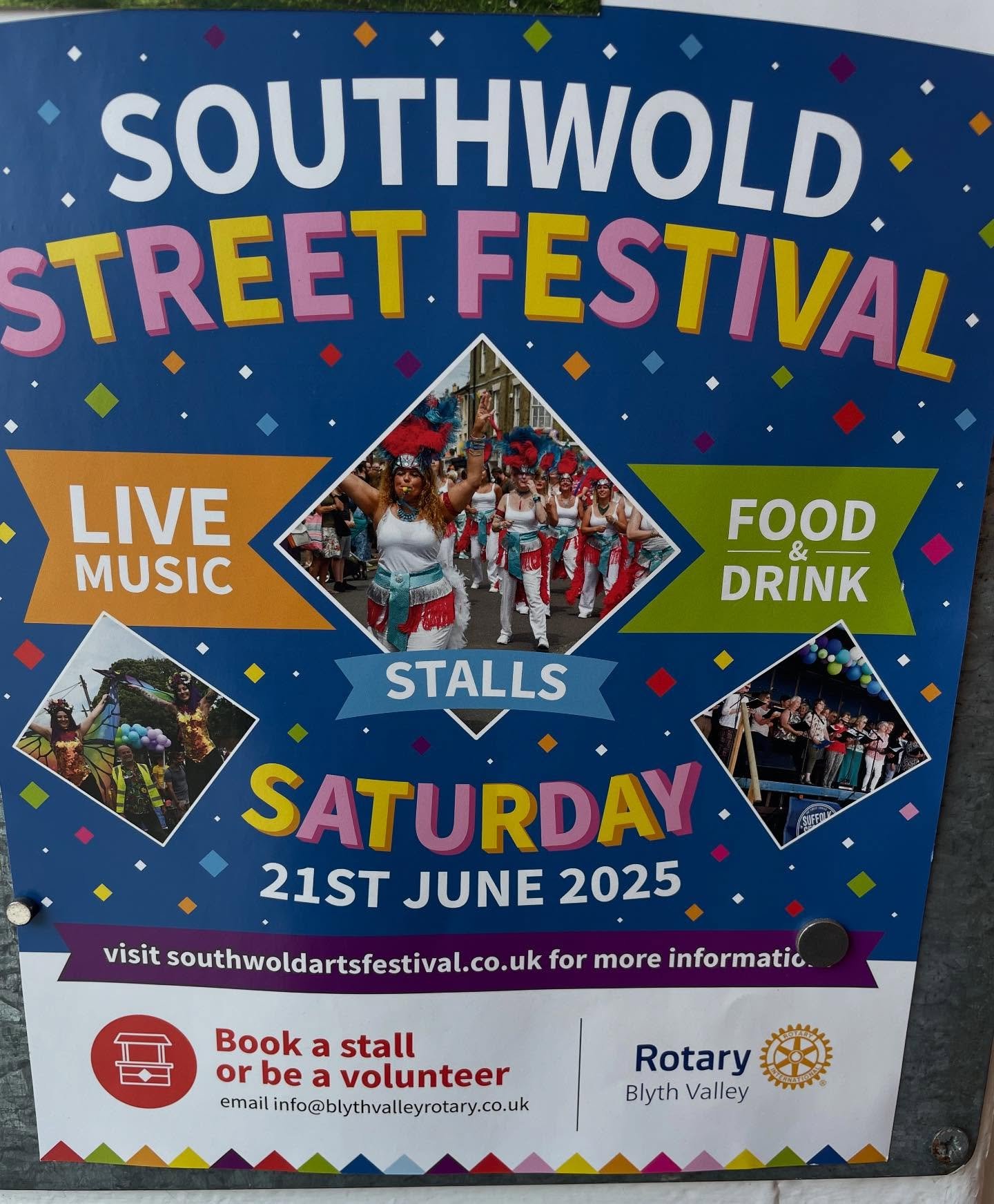 Today is the Southwold street festival. Come along!