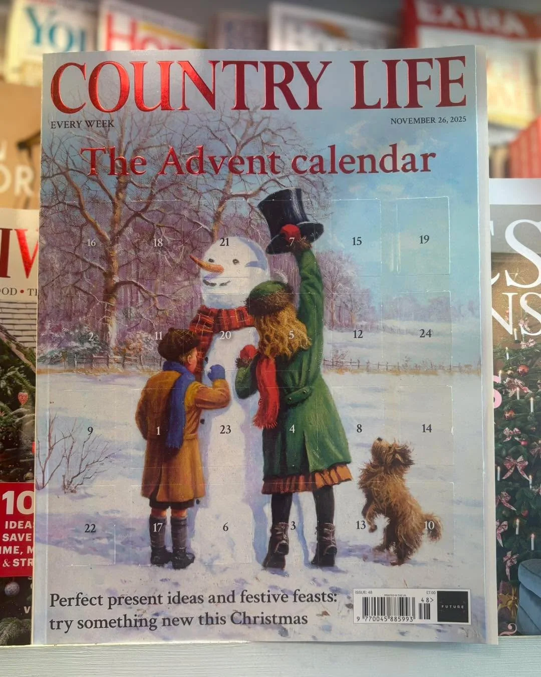 Today's Country Life is &quot;The Advent Calendar&quot; edition.
 #itsbeginningtolookalotlikechristmas🎄🎁