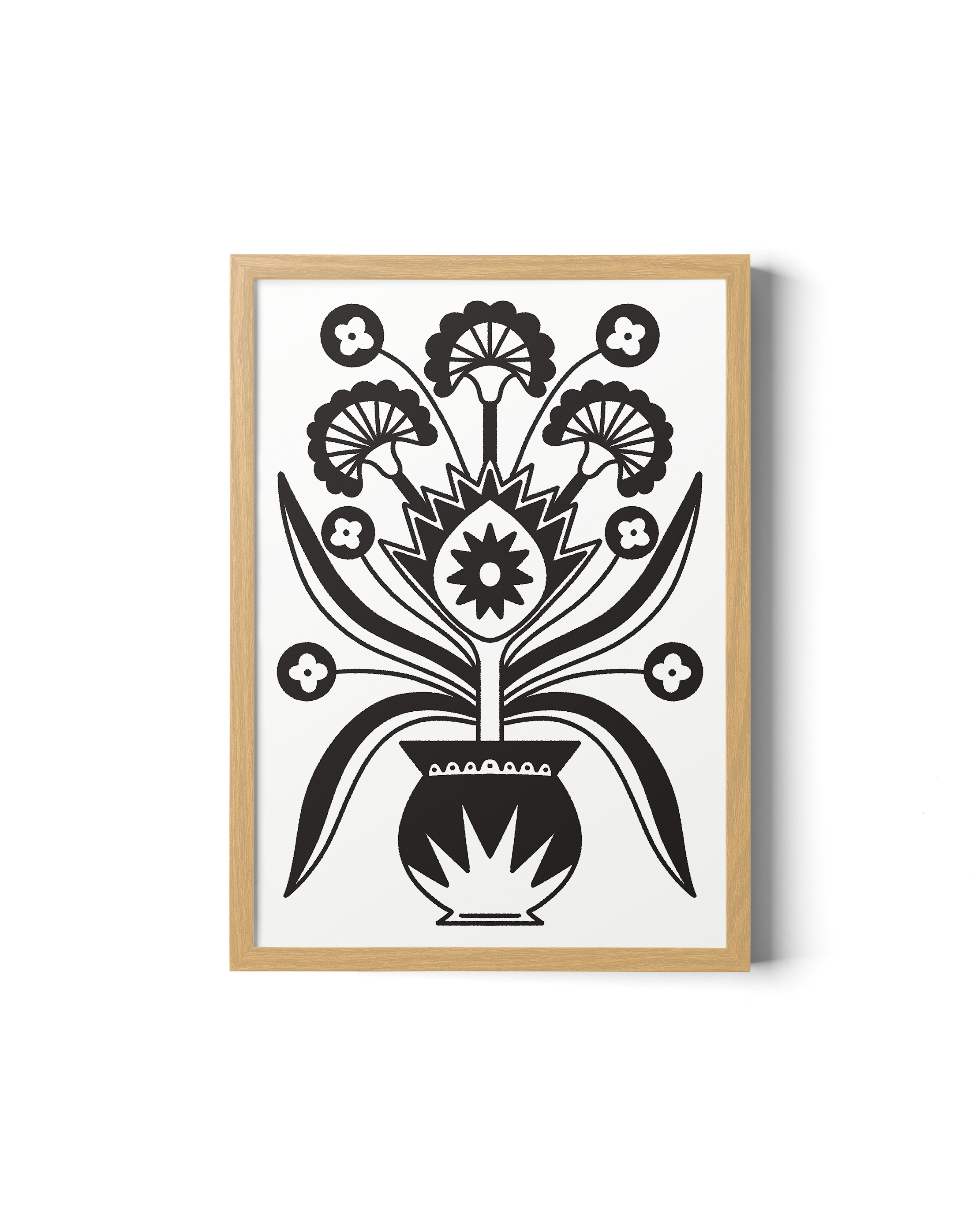 Folk Flower 2 - Oak Frame.png