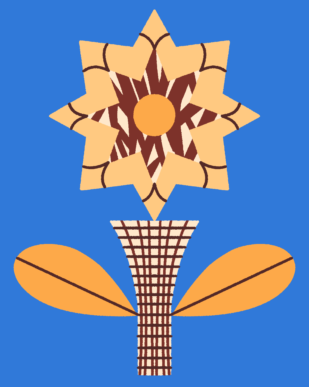 Folk Geometric Flower Illustration.png