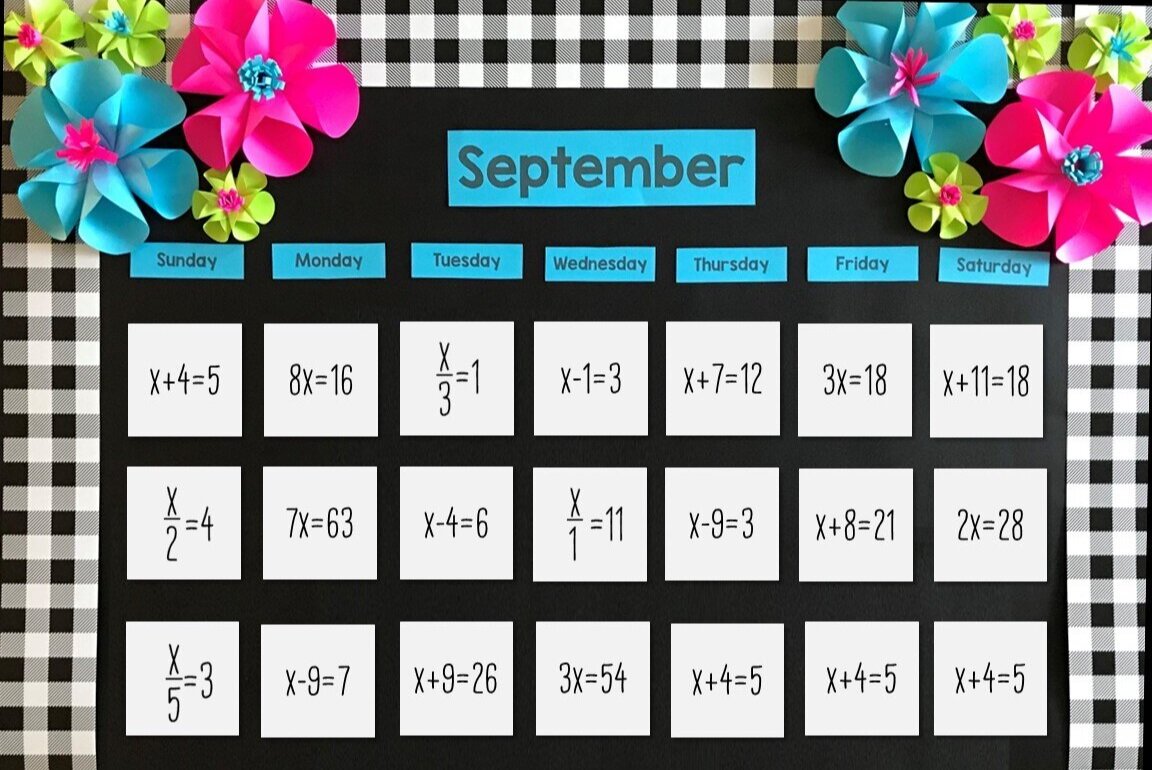 Math Calendar