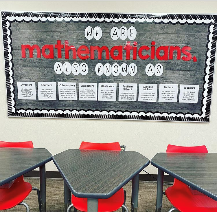 Math Classroom Decoration and Bulletin Board Inspiration — Rise over Run