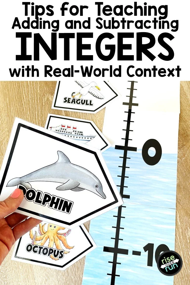 Teaching Adding and Subtracting Integers with Real-World Context