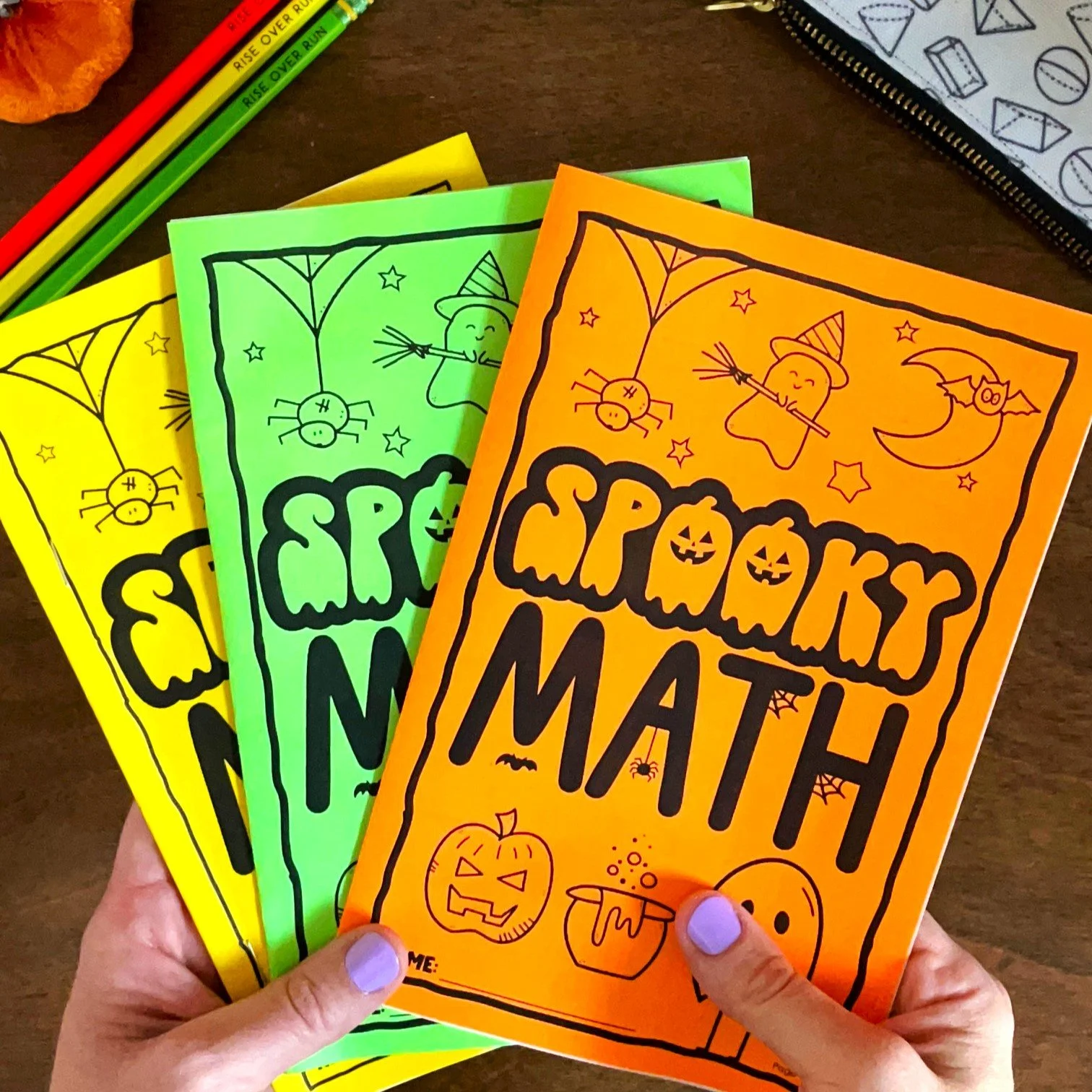 halloween math booklet activity