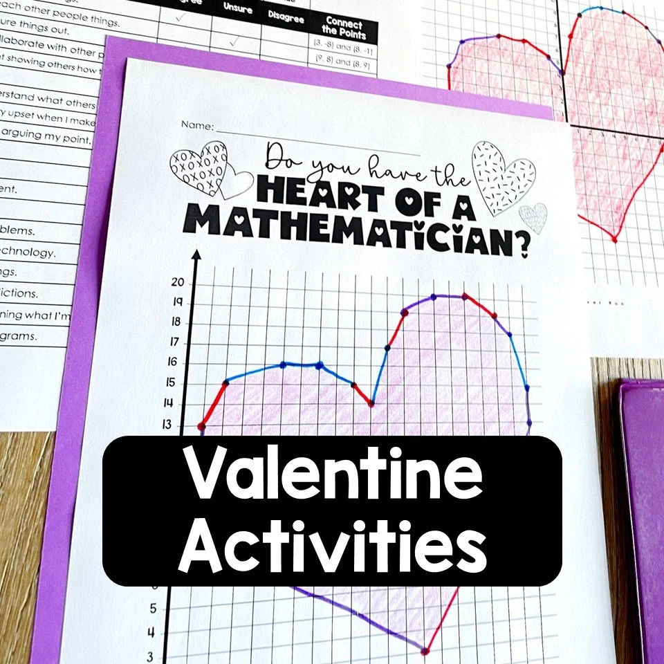 Valentine math activities