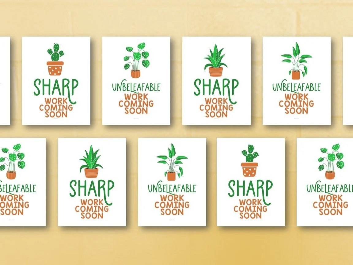 Posters that show students work is coming soon