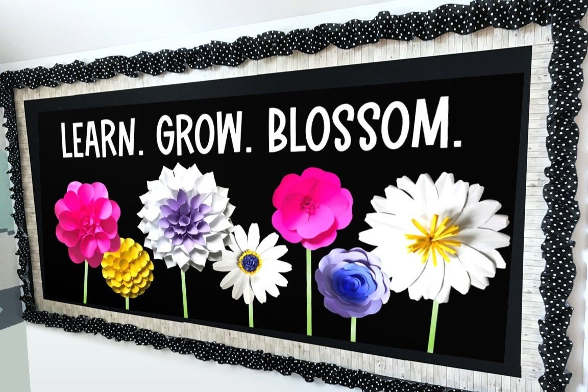 Spring Bulletin Board Ideas Rise Over Run