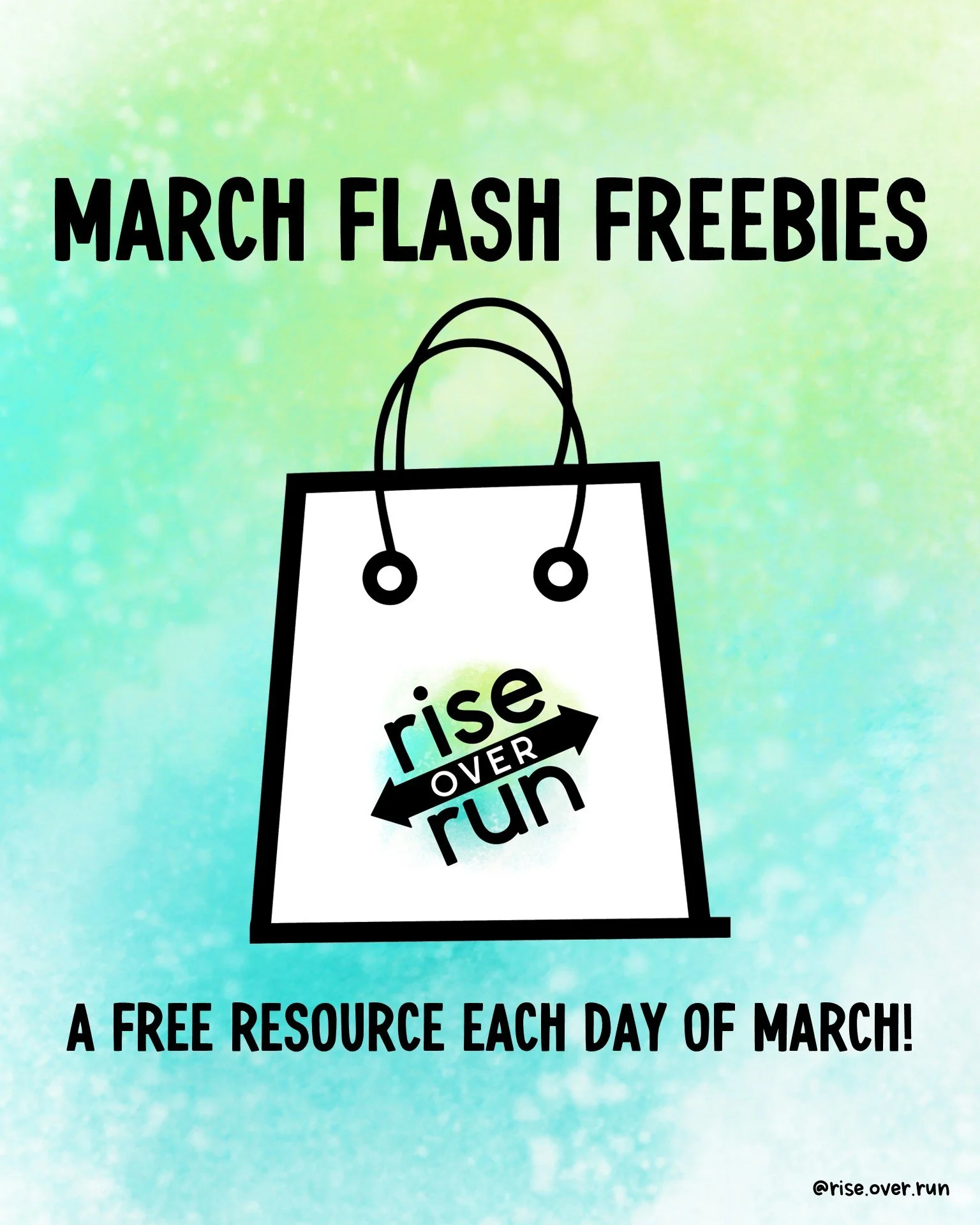 Math flash freebies in March from Rise over Run