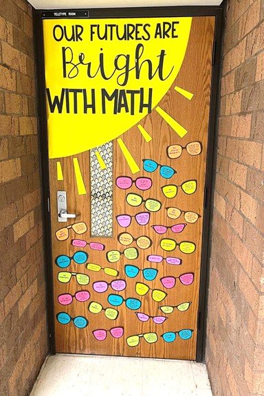 Math Bulletin Board and Door Ideas — Rise over Run