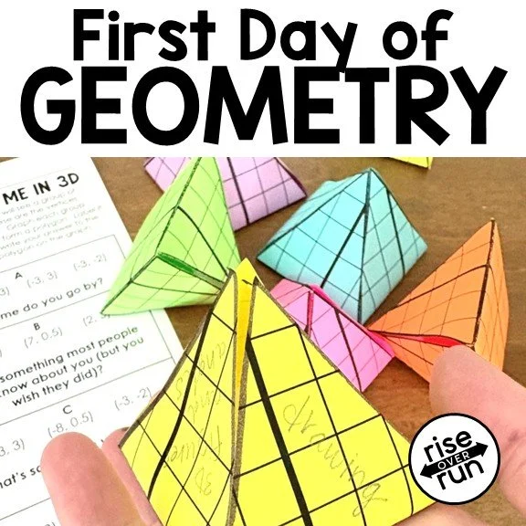first day of geometry activity
