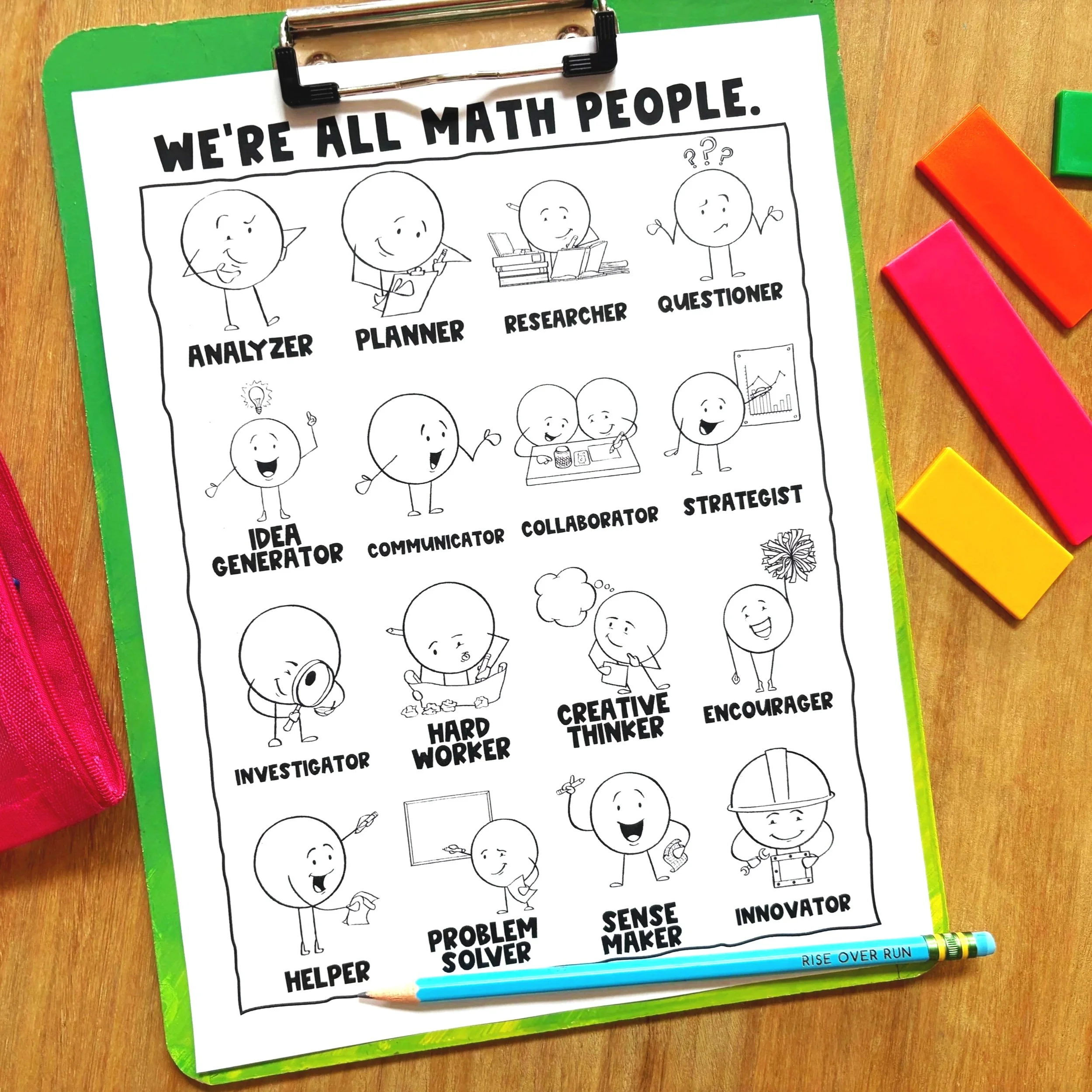 Colorful Math People Home - Rise over Run