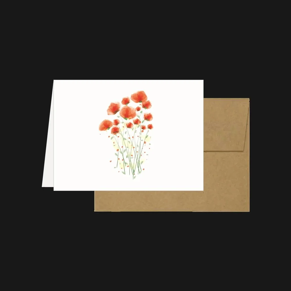 Greeting Card Poppy