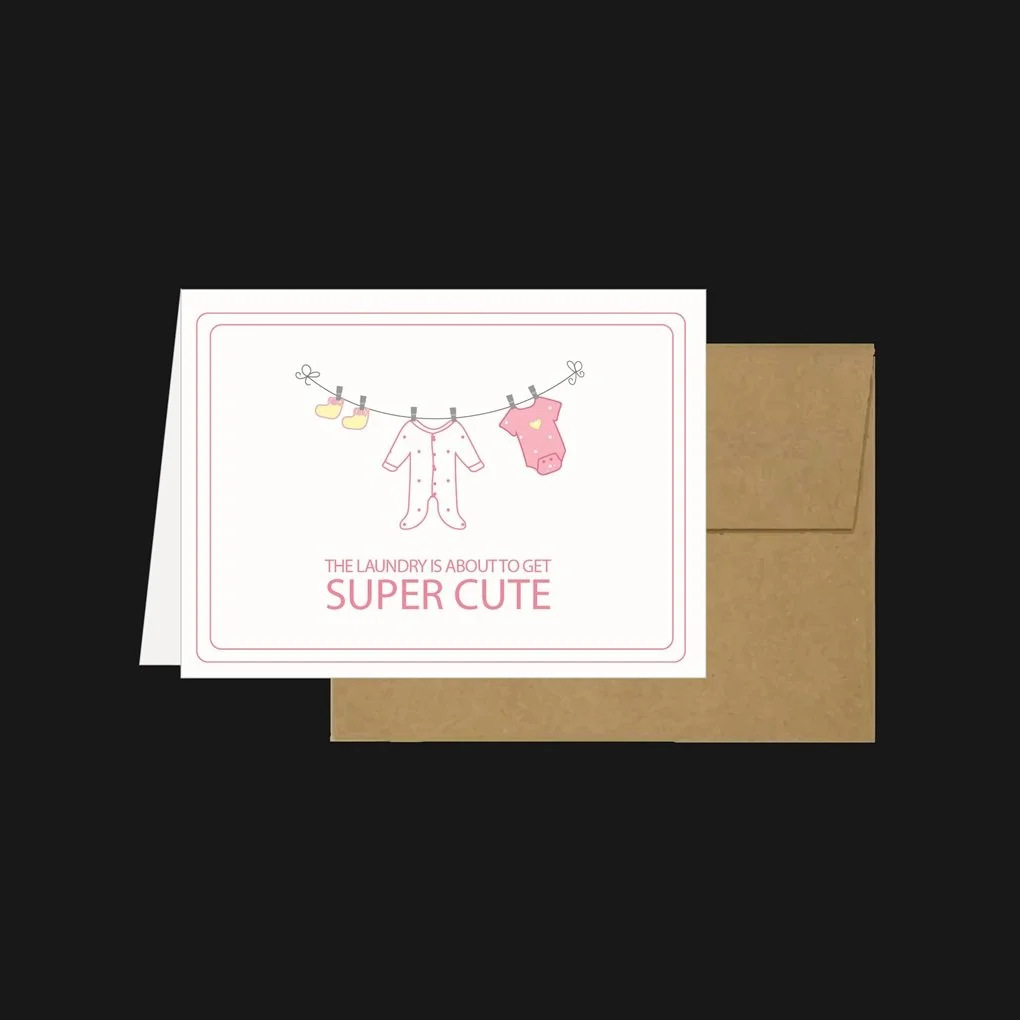 Greeting Card New Baby Girl