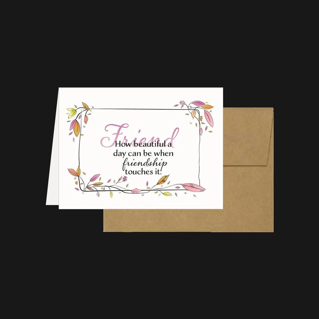 Greeting Card Beautiful Day and Friendship