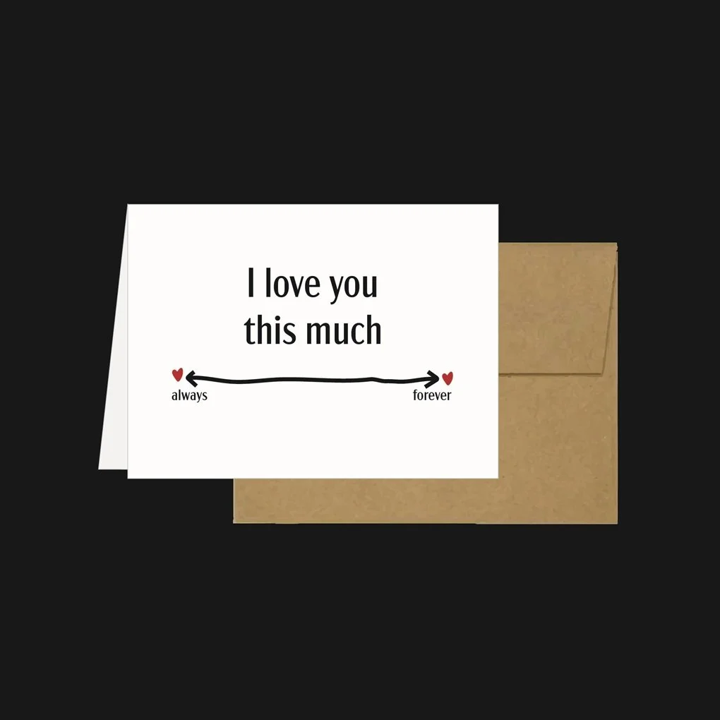 Greeting Card I Love You This Much