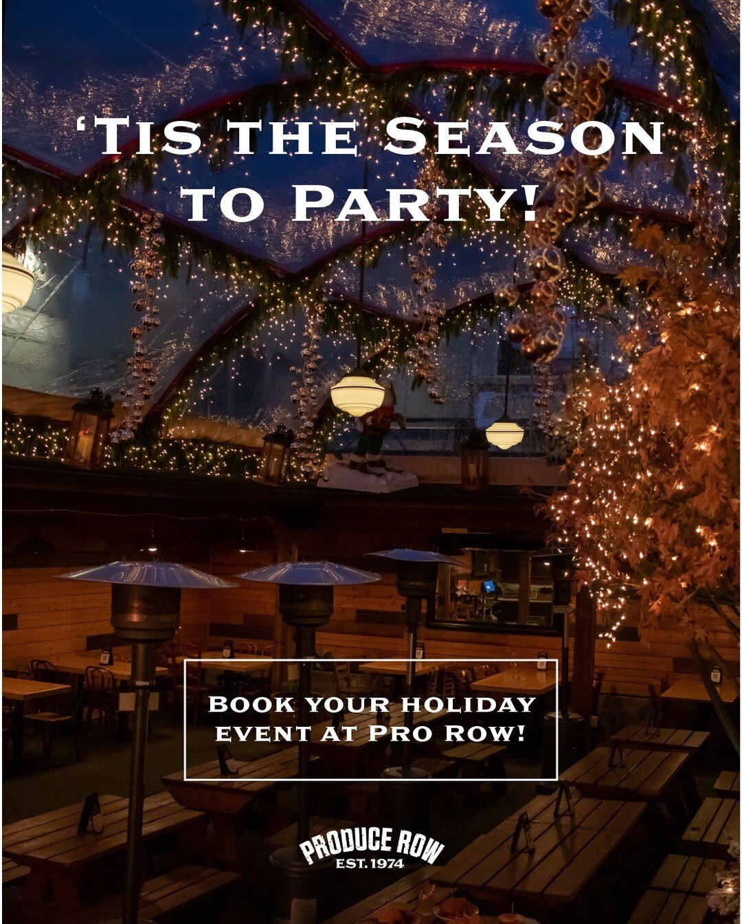 Elevate your holidays: book your party at Pro Row today 🥂 

#holiday #holidayparty #privateparty #events #portlandevents #pdxevents #eventplanner #holidays #holidayseason #pdxnow #pdxtodo #pdxeventplanner #portlandoregon