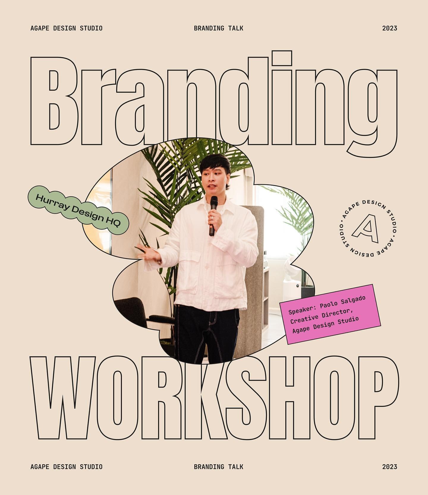 One of Agape&rsquo;s highlights last year was conducting a branding workshop with one of our clients/collaborators: @hurraydesign_ 

It was a fun morning of discussion around branding - how it adds meaning to a product or service, and how we can use 