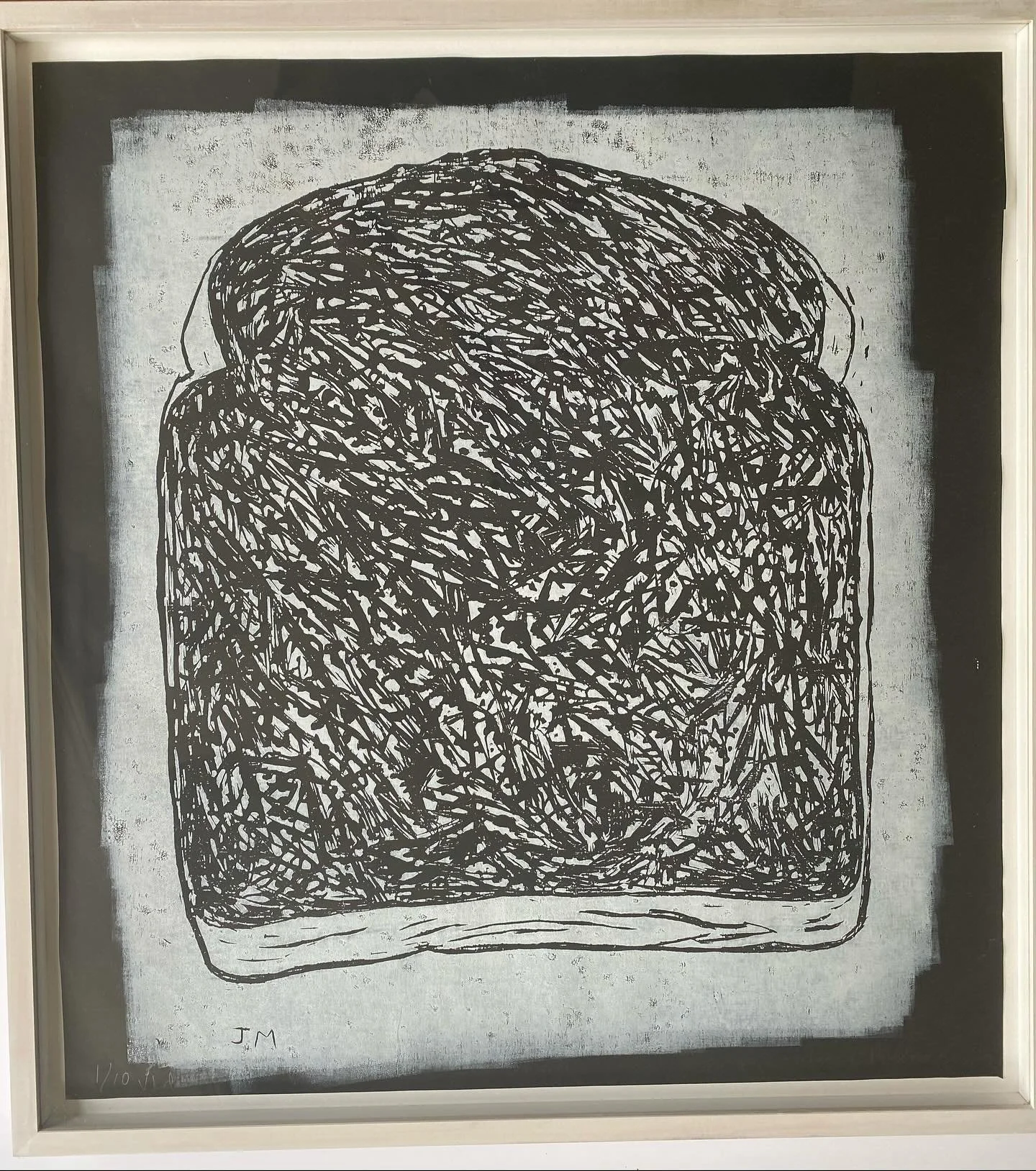 A Slice Of Burnt Toast -Woodcut on paper - 1/10  My print has been selected for the 60th Anniversary @printmakerscouncil Exhibition .. showing at the OXO Gallery..exhibition opens on 3rd of September.. PV is 4th Sept 
  Oxo Gallery, One Tower Wharf, 