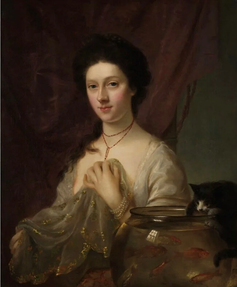 Lucy Locket lost her pocket,
Kitty Fisher found it

1. Kitty Fisher by Nathaniel Hone
oil on canvas, 1765 @nationalportraitgallery  2. Fabulous installation Emma Stibbon @christearoberts Pall Mall  #emmastibbon #drawing #watercolour #portrait #dayout