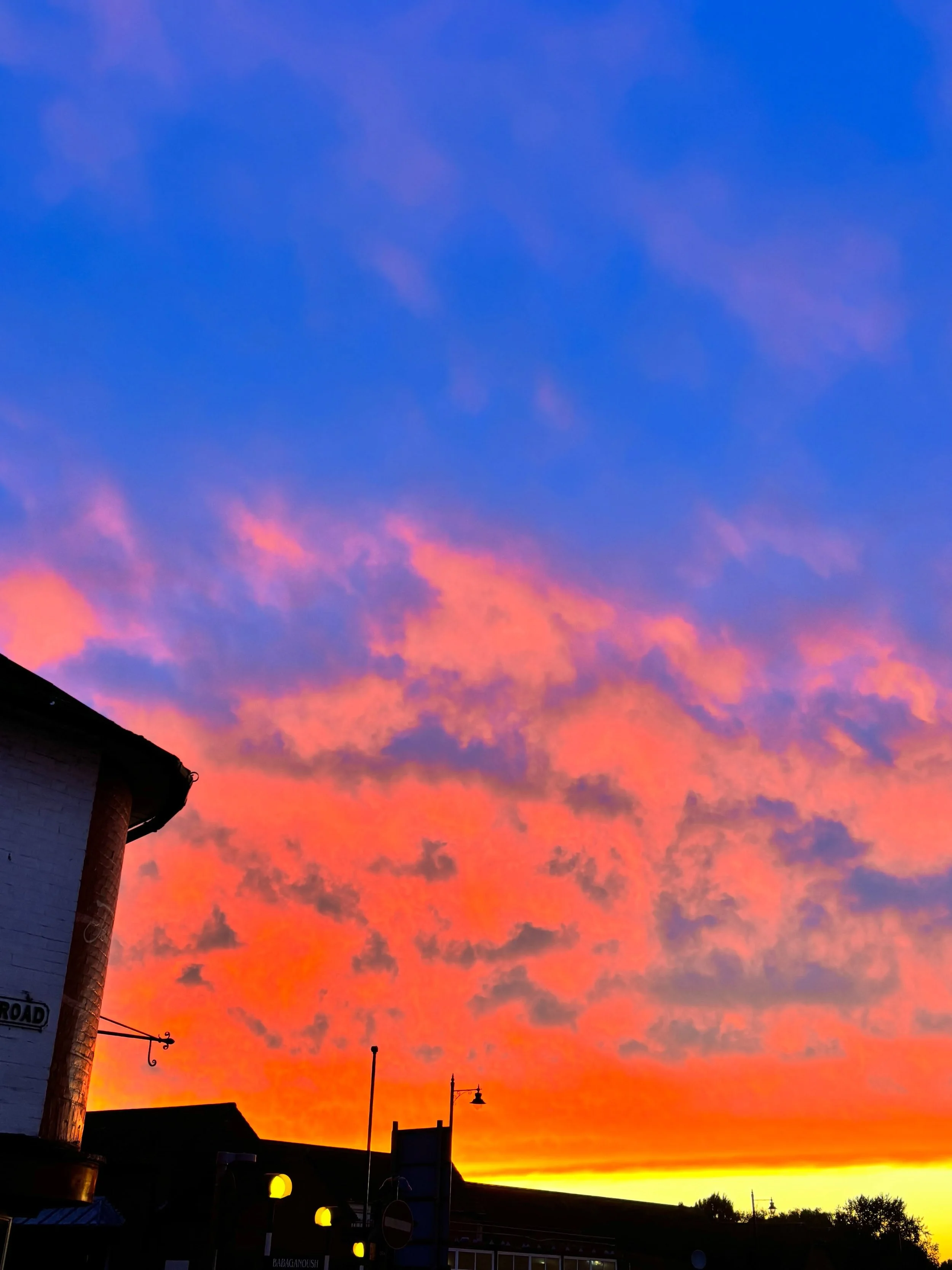 The sky over Rye on Friday night
