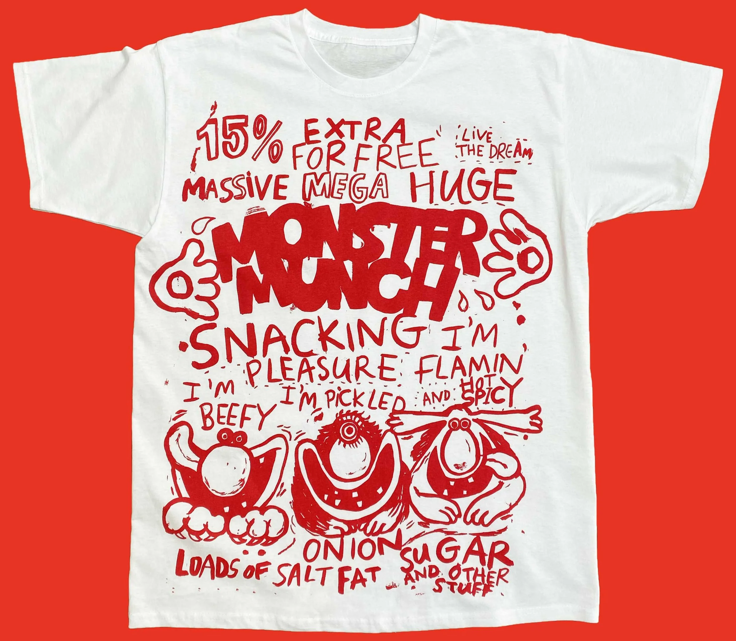 Monsters Who Munch-T Shirt:Red.jpg